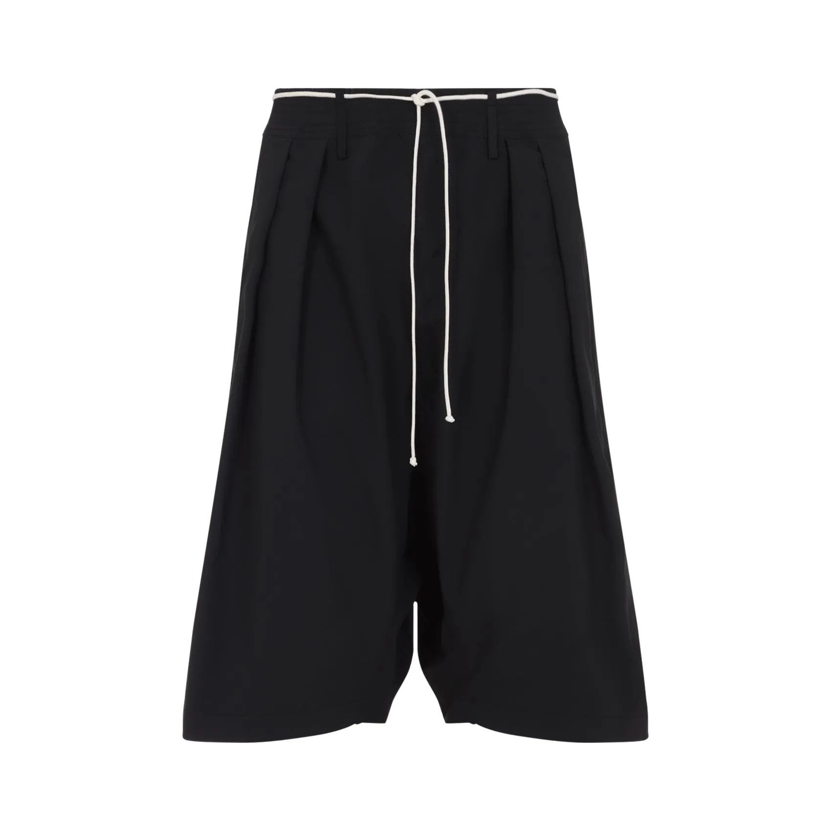 Black Loose Short Polyester Pants
