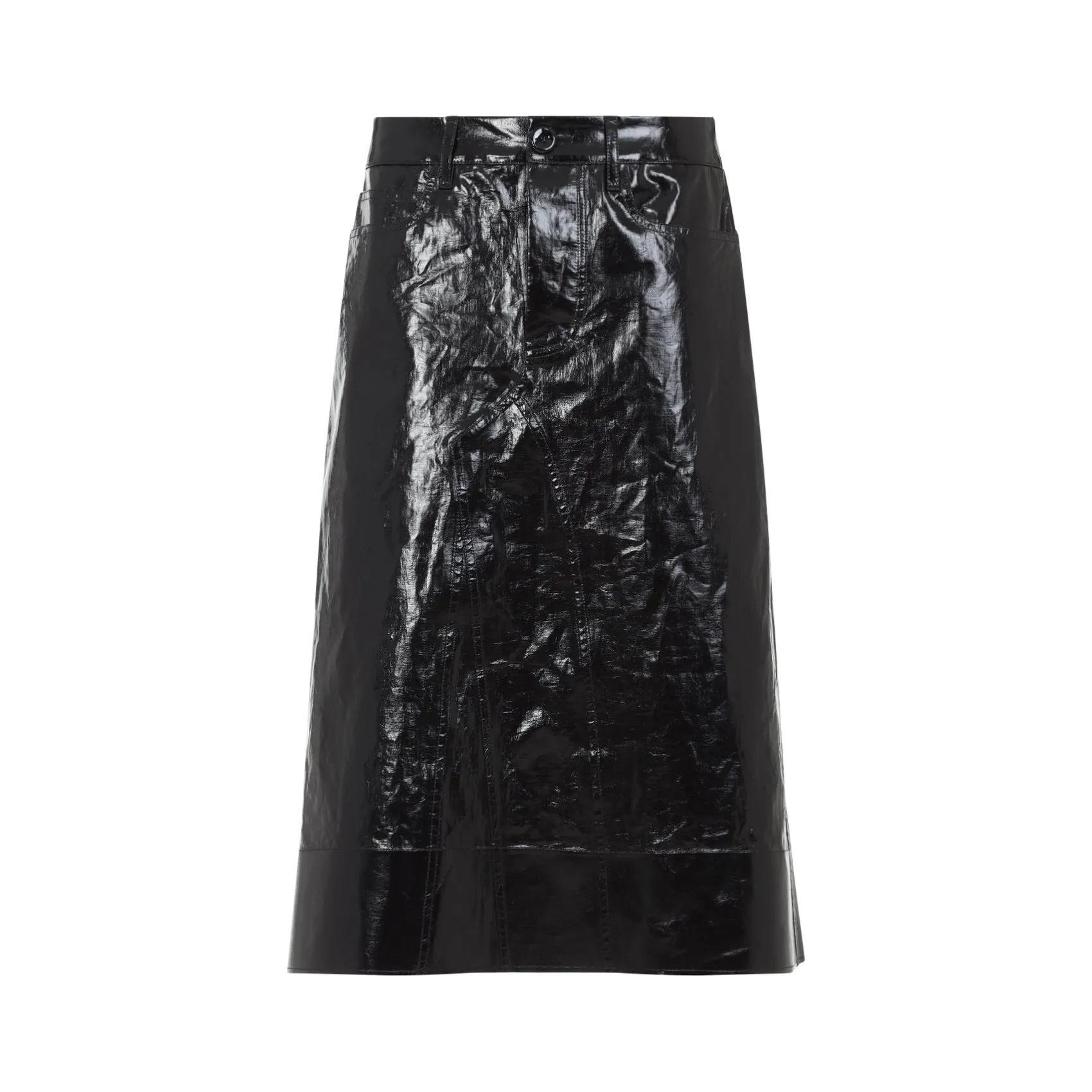 Black Linen 90 Skirt