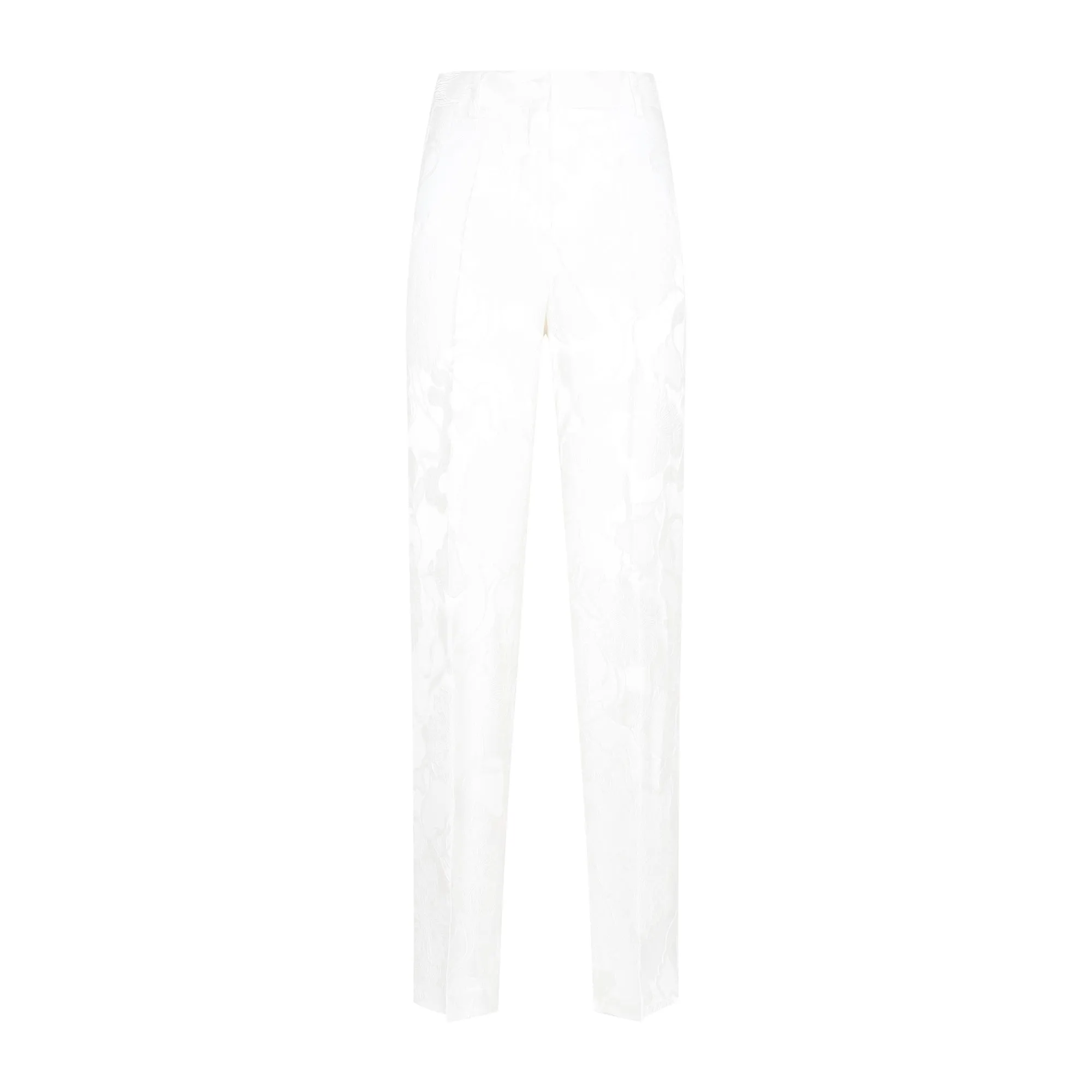 White Pulley Wool Pants