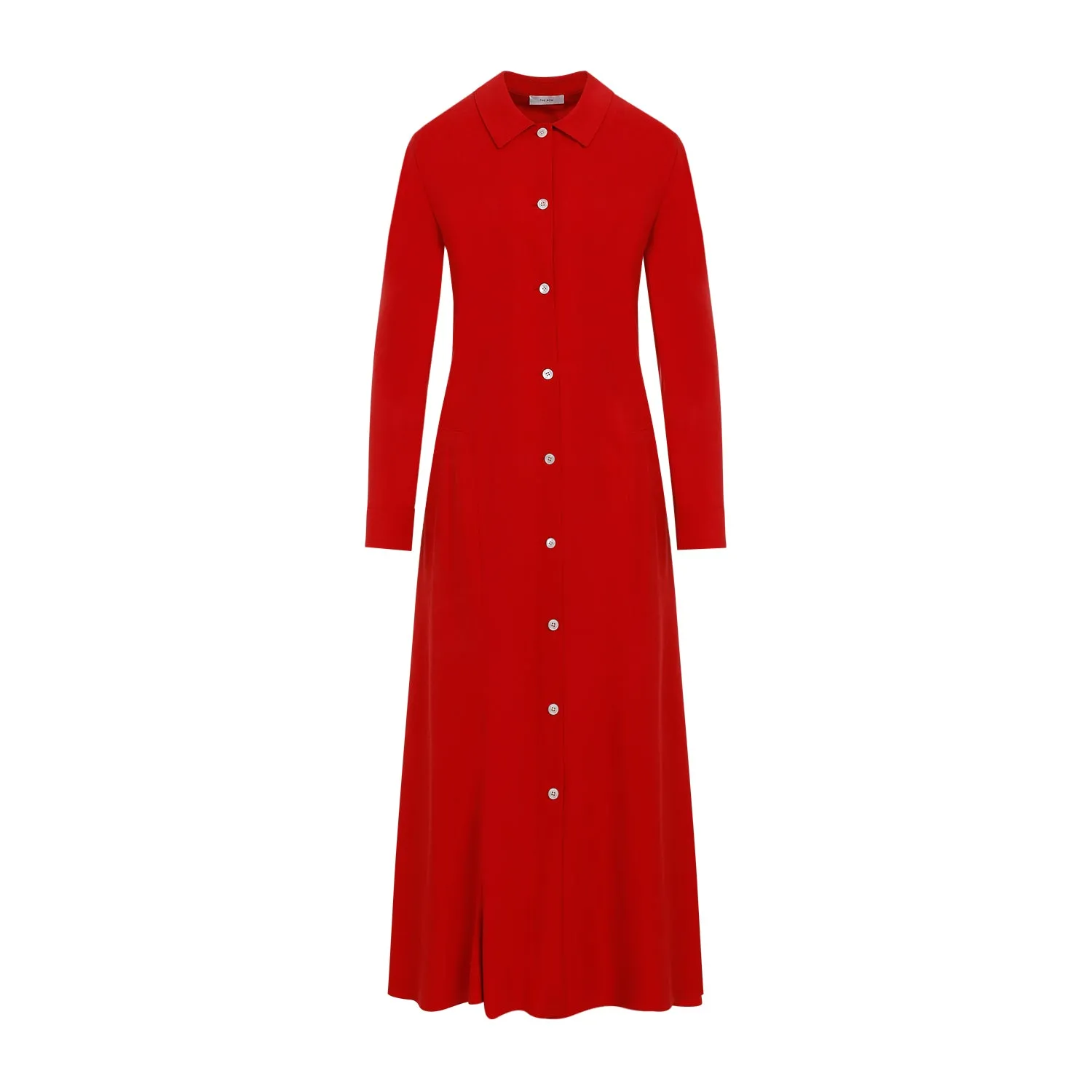 Goji Berry Red Silk Myra Dress