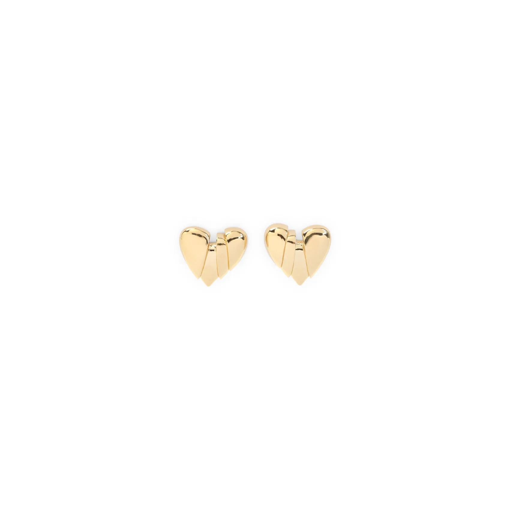 Gold Heartbreaker Brass Earrings