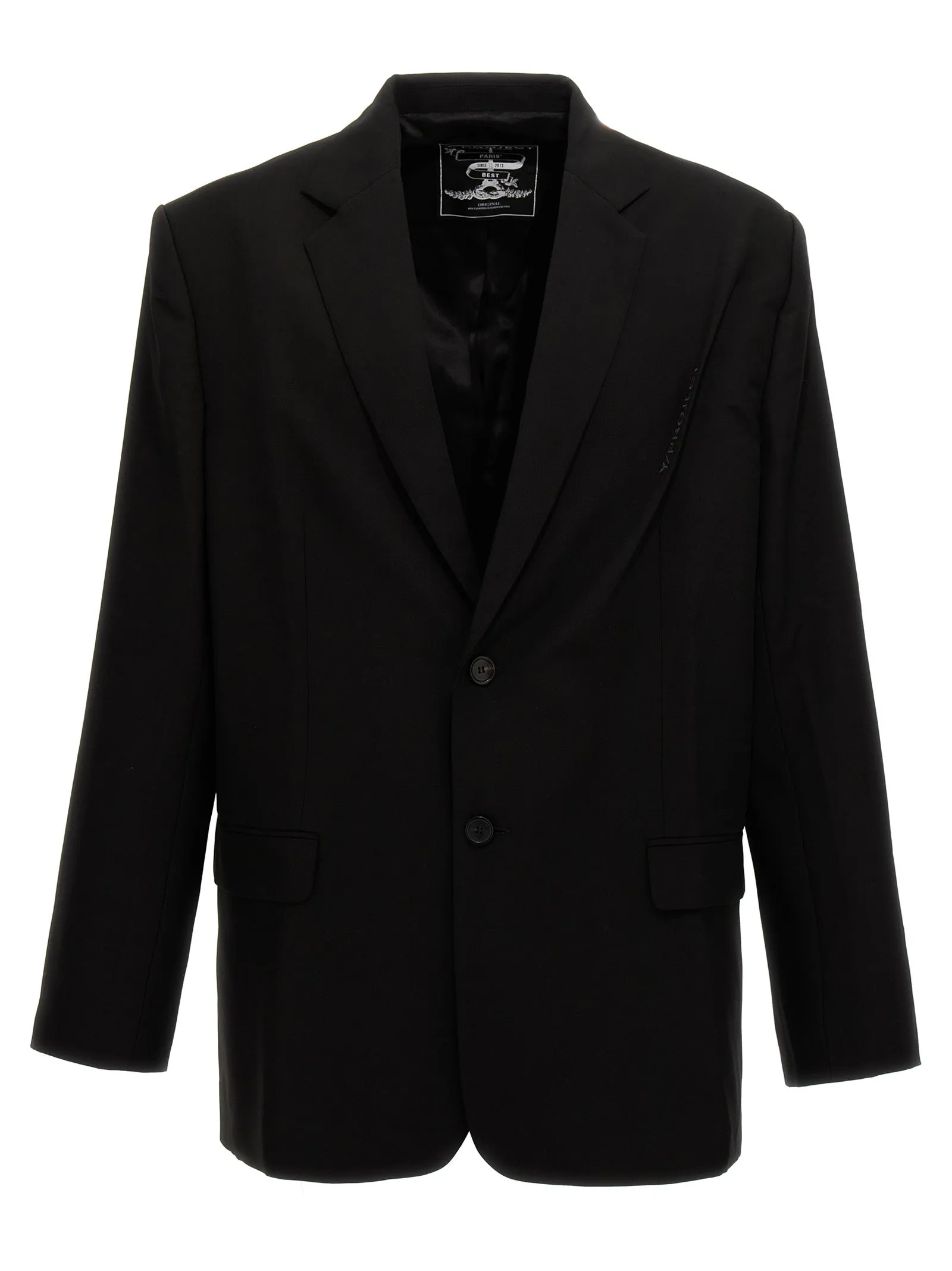Pinched Logo Blazer Nero