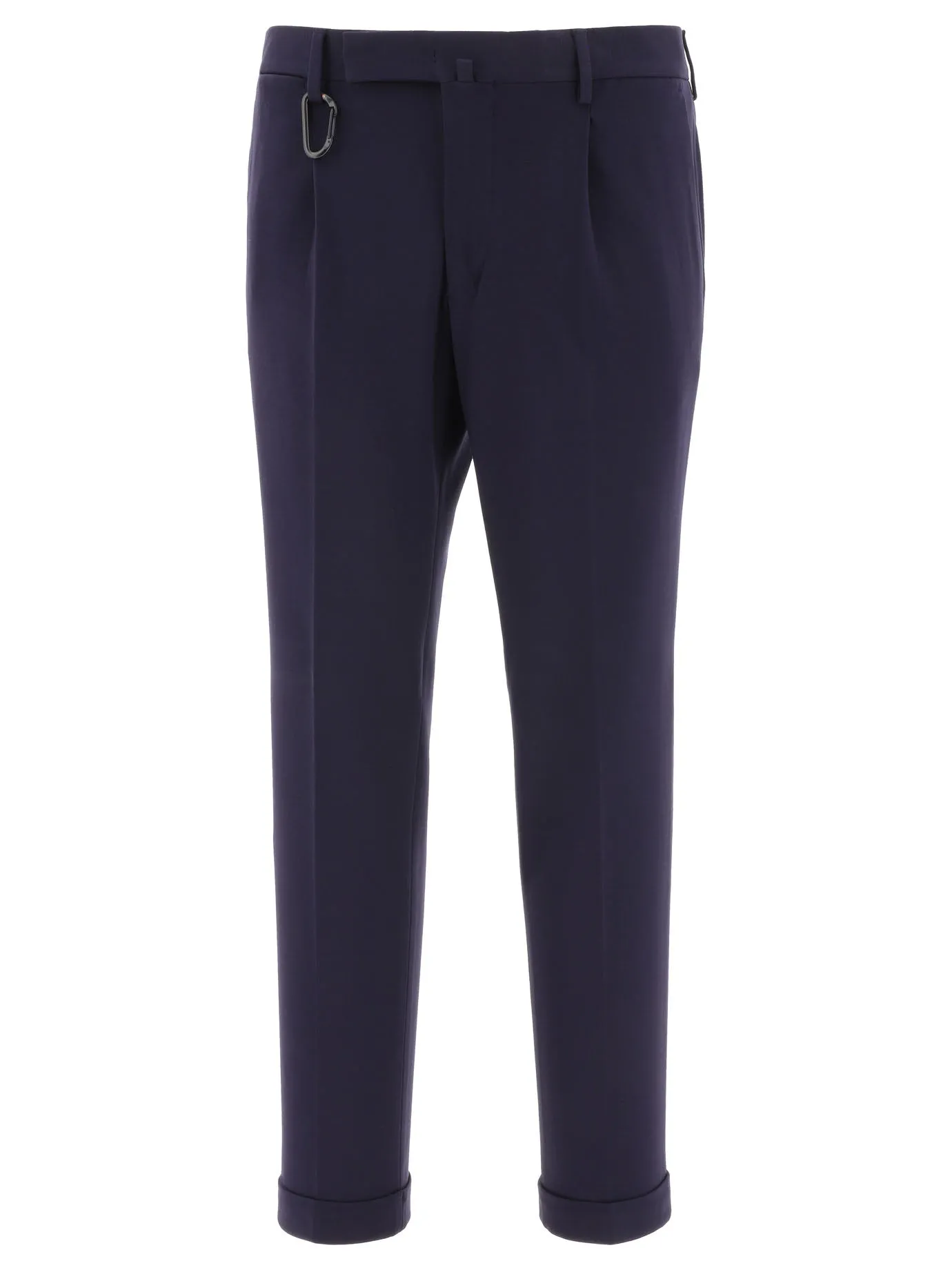 Tailored Pants With Hook Trousers Blu