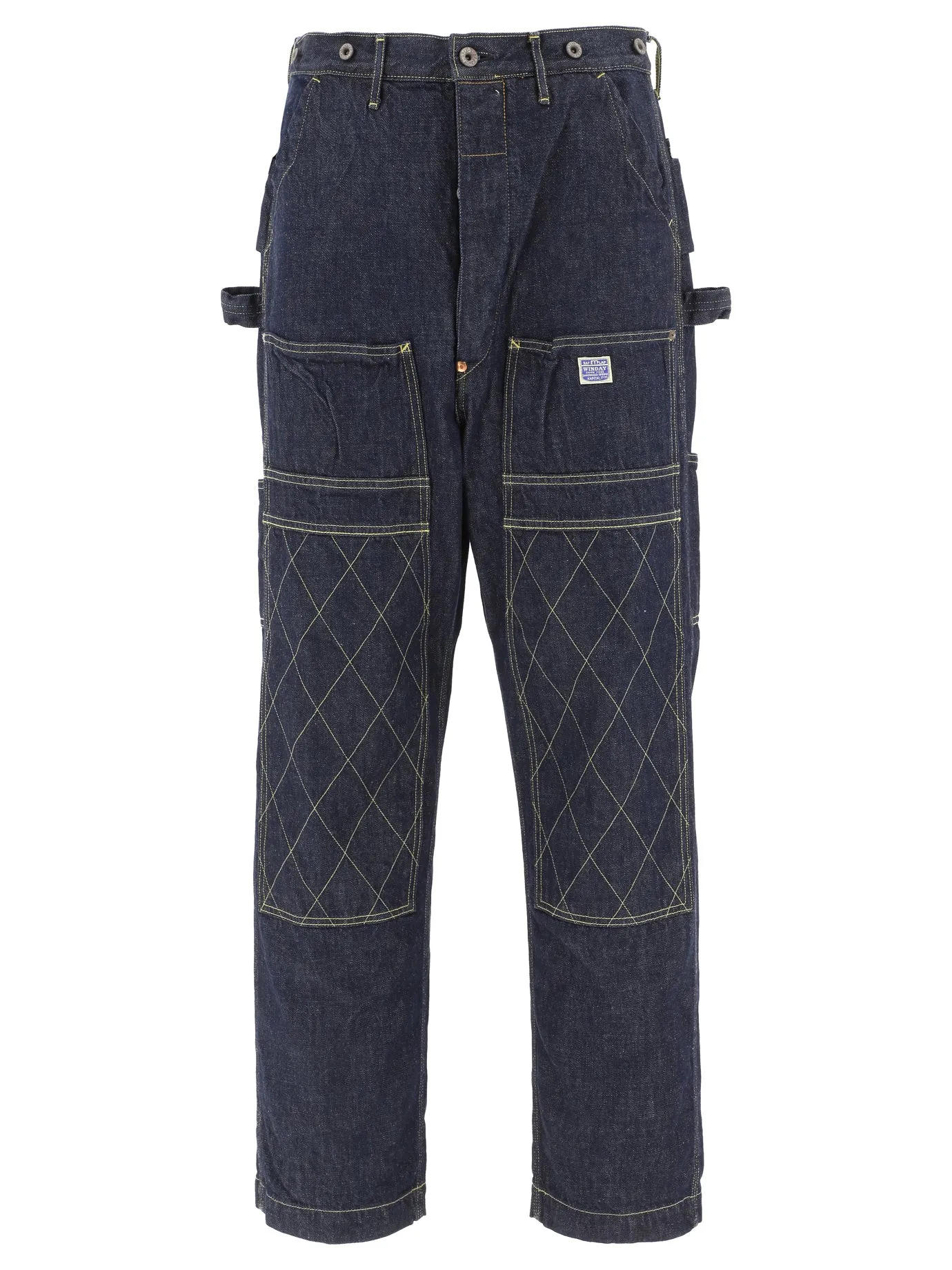 11.5oz Denim Pants Trousers Blu