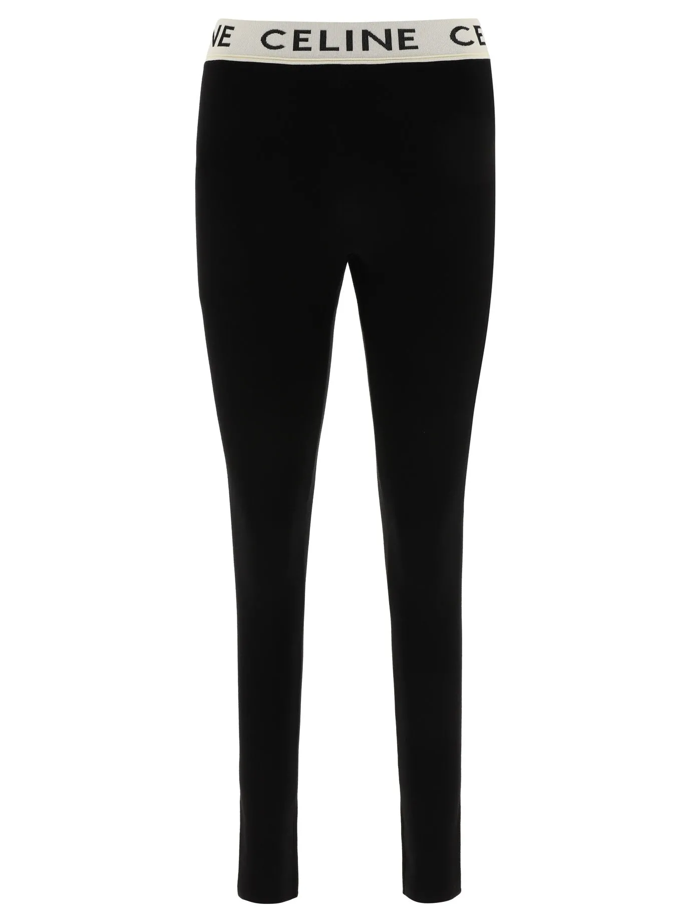 Knitted Leggings Trousers Nero