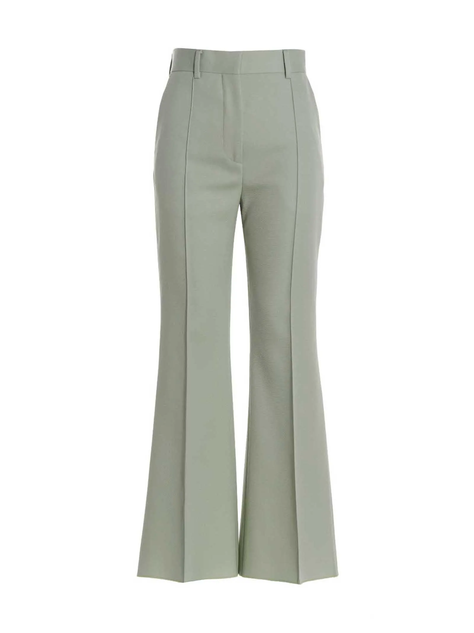 Flared Tailored Pantaloni Verde