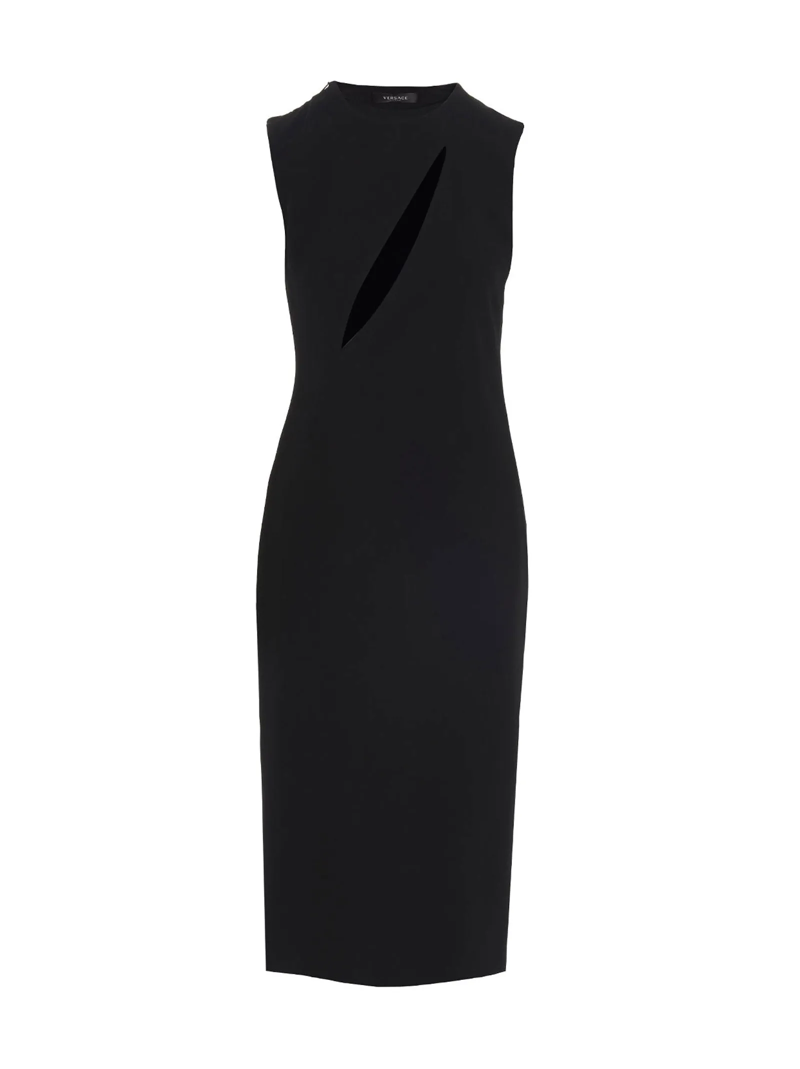 Cut Out Midi Dress Abiti Nero