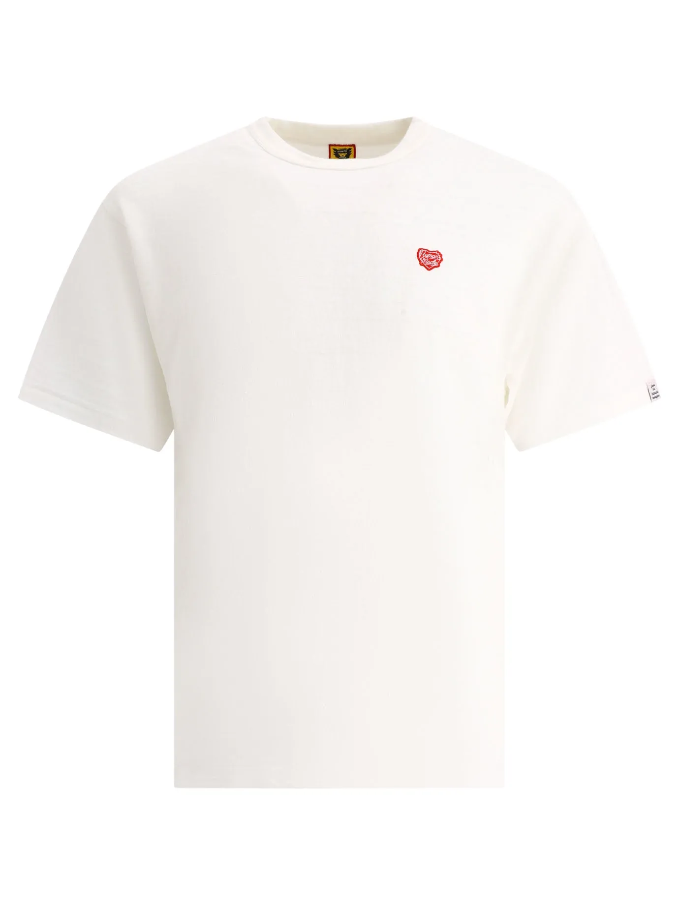 Heart Badge T-Shirts Bianco
