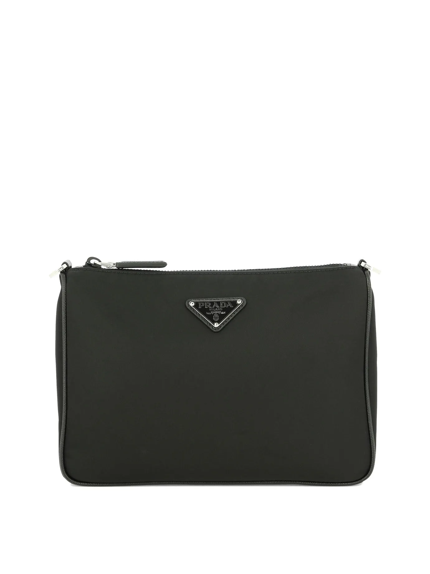 Saffiano-Leather Shoulder Bag Borse A Tracolla Nero