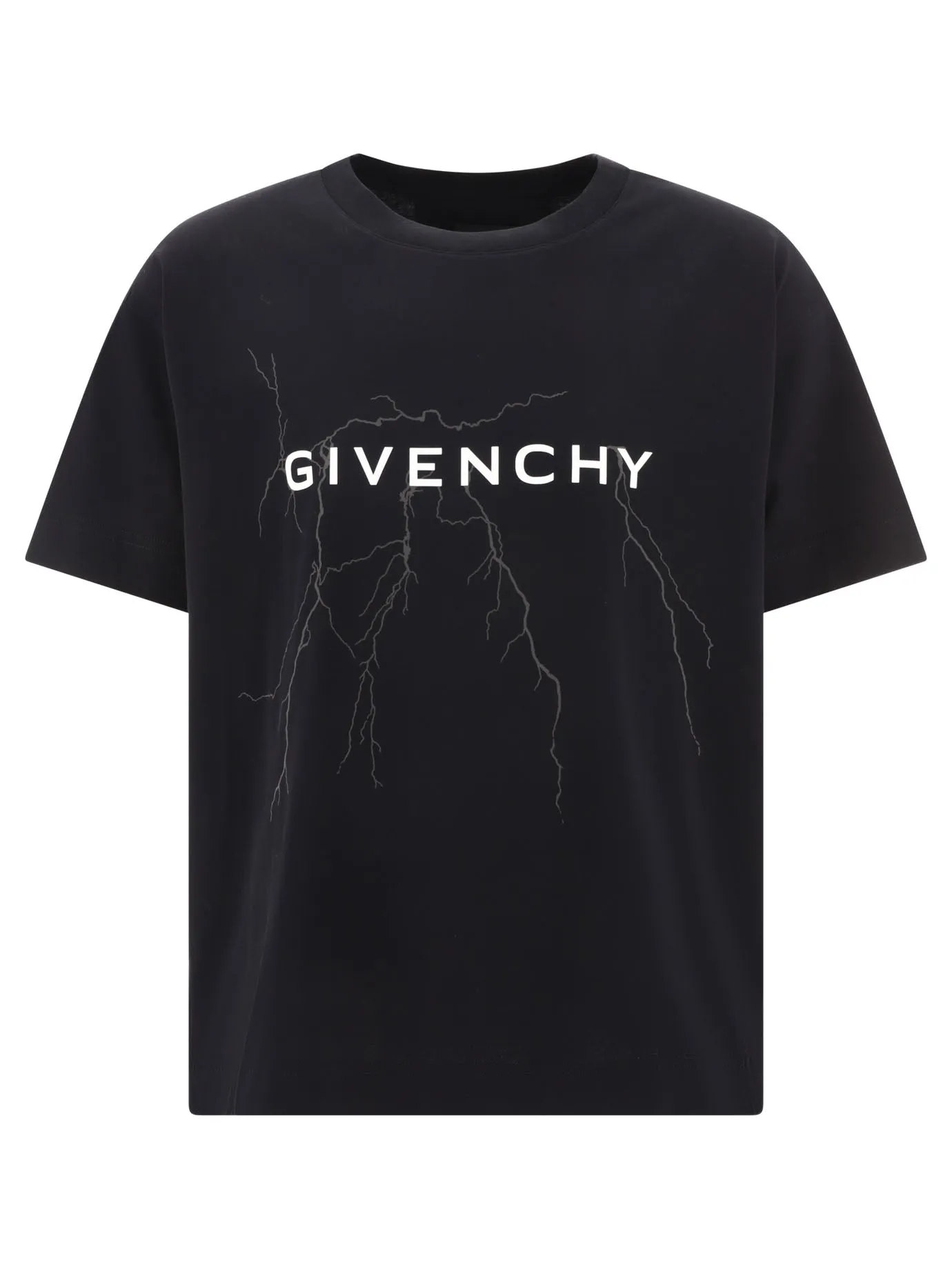 T-Shirt In Cotton With Reflective Artwork T-Shirts Nero
