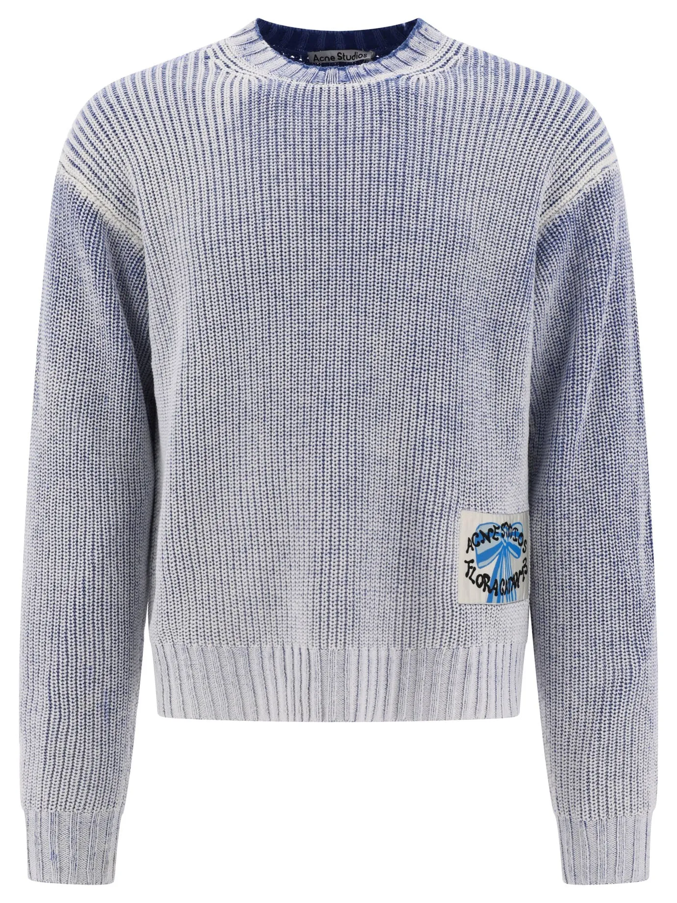 Sweater With Logo Patch Knitwear Celeste