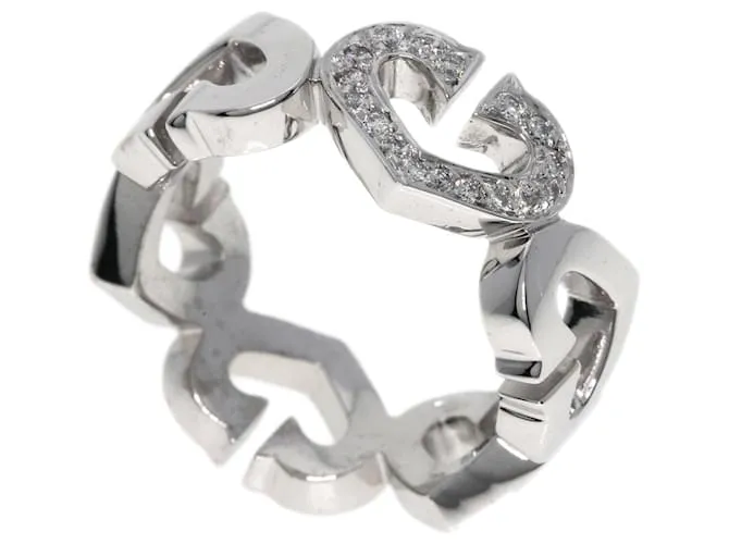 Anello in diamante C Heart di Cartier in oro bianco 18K