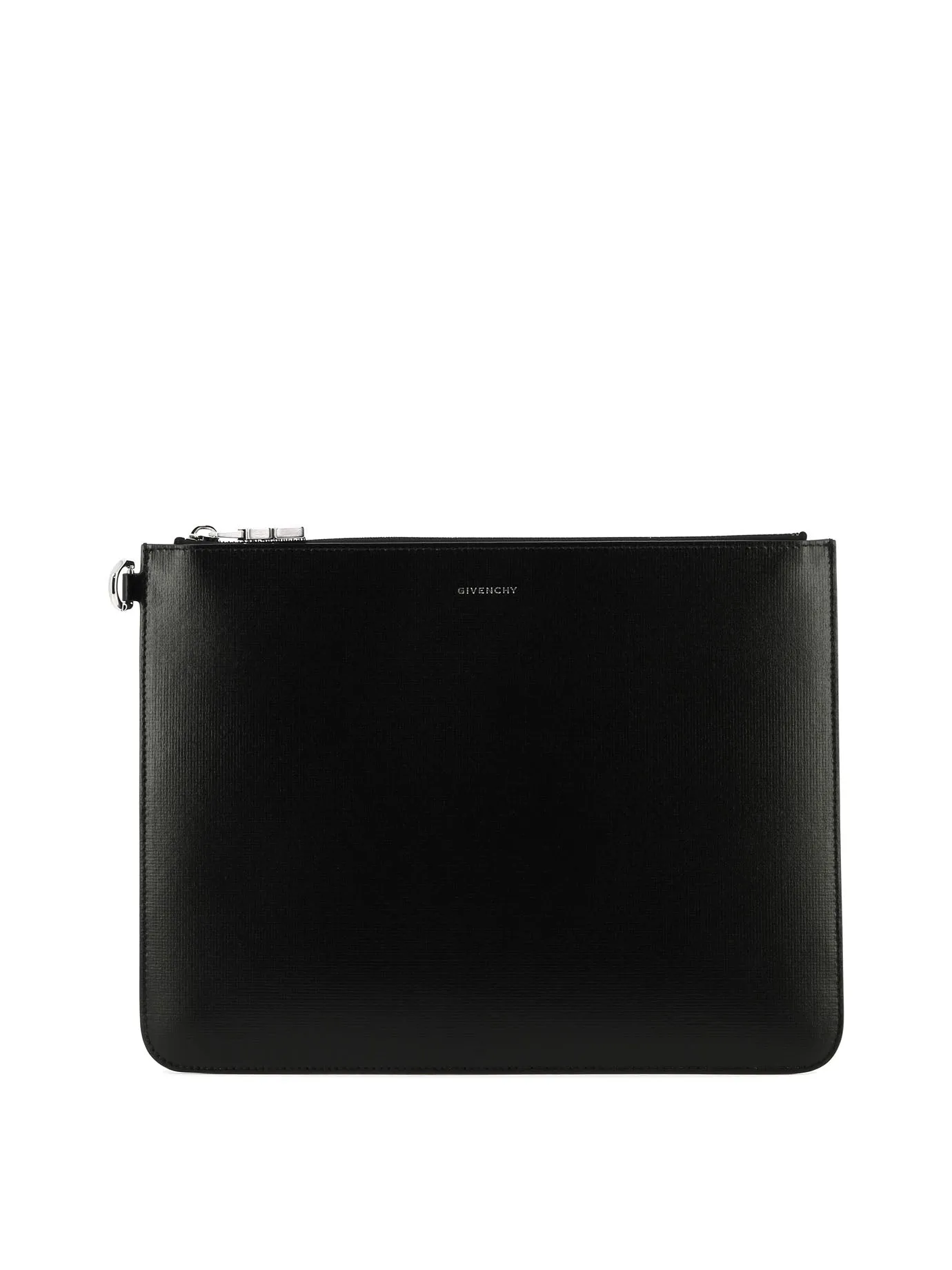 Clutch With Logo Pouch Nero