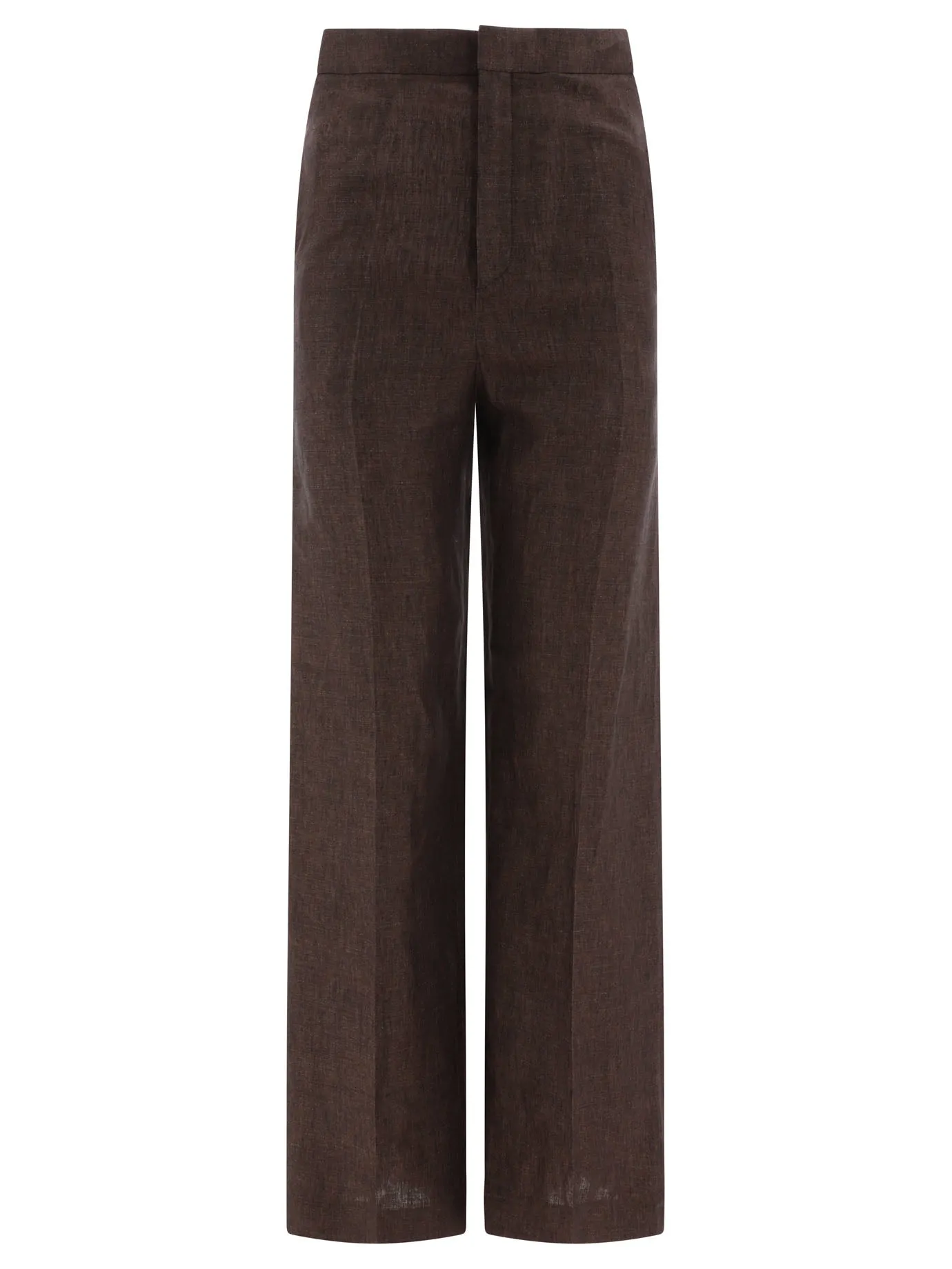 Linen Trousers Marrone