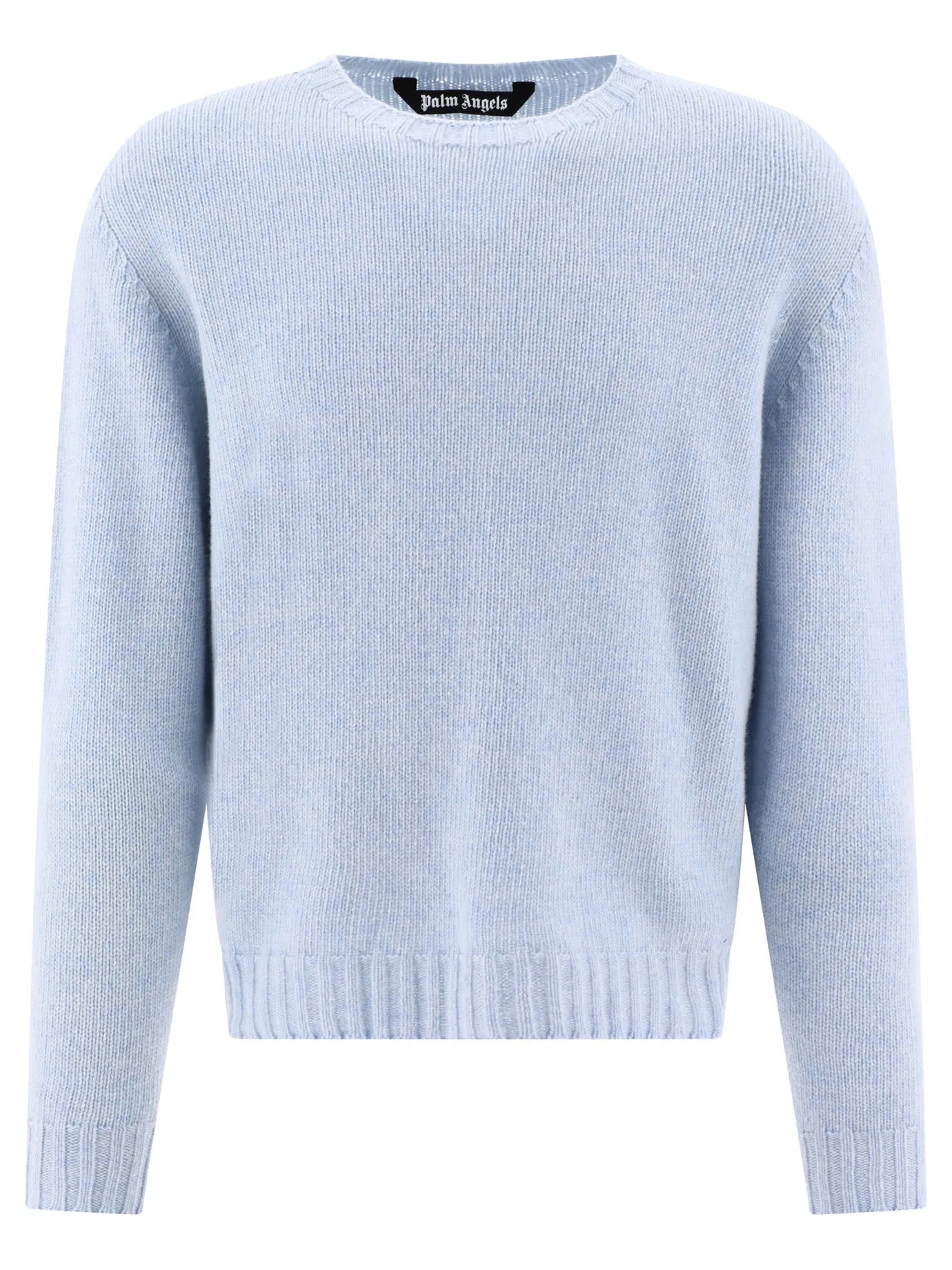 Curved Logo Knitwear Celeste