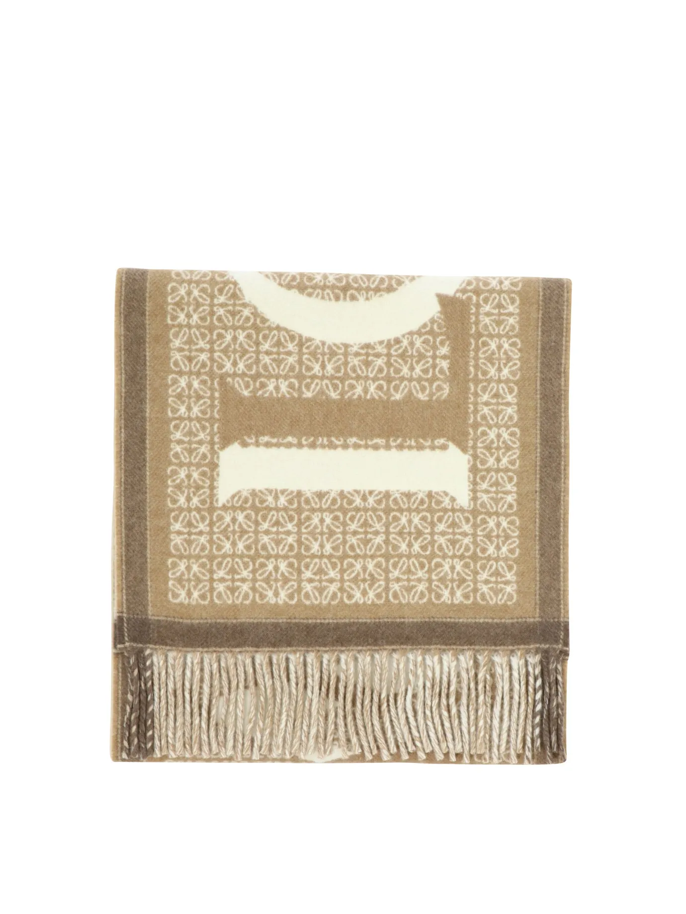 Love Loewe Scarves Beige