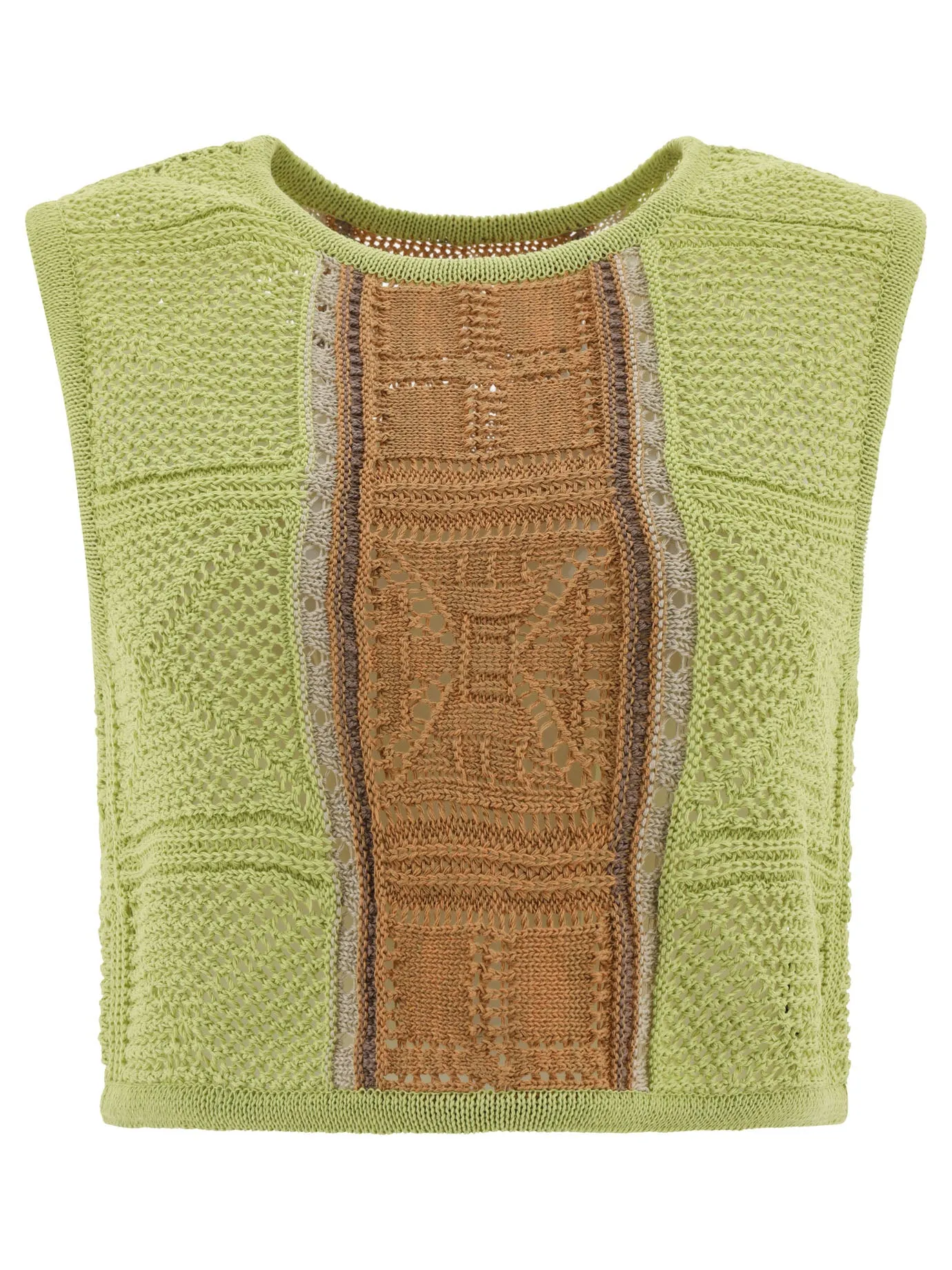 7g Crochet Knit Top Verde