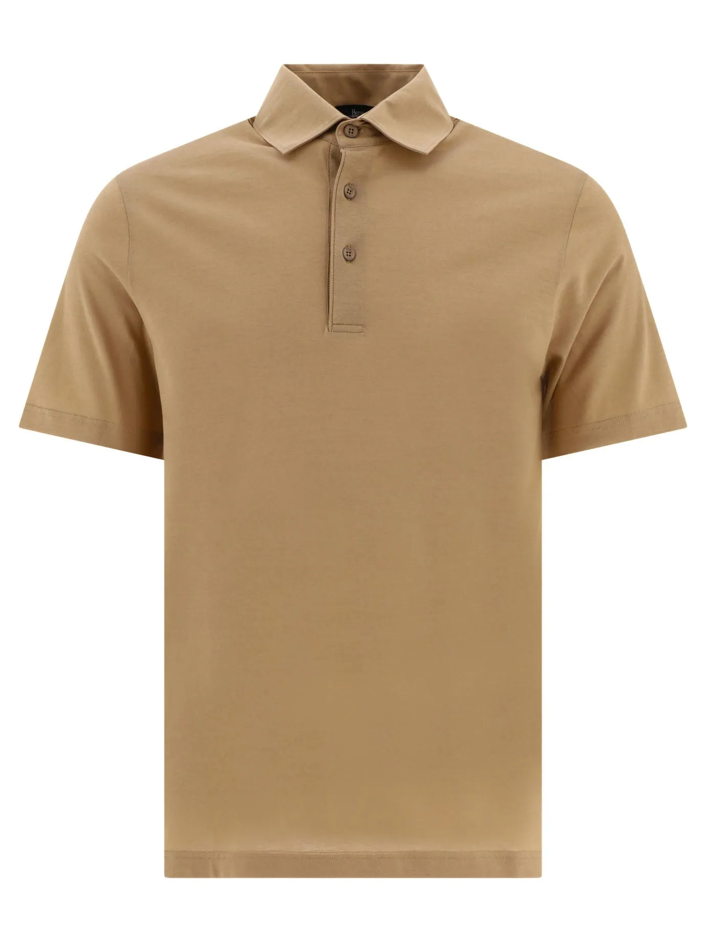 CrêPe Jersey Polo Shirt Polo Shirts Beige