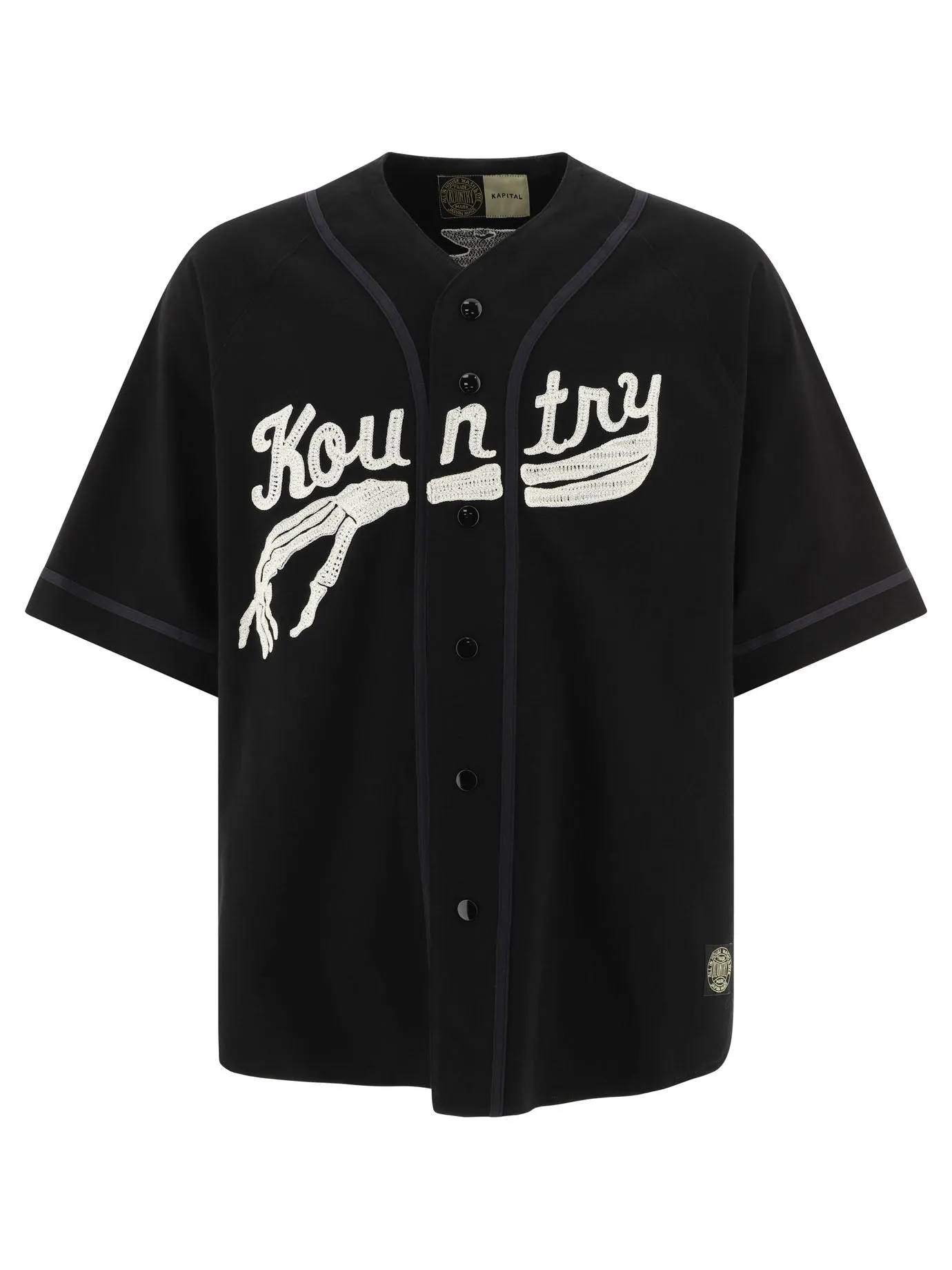 Bone Densed Jersey Baseball Shirts Nero