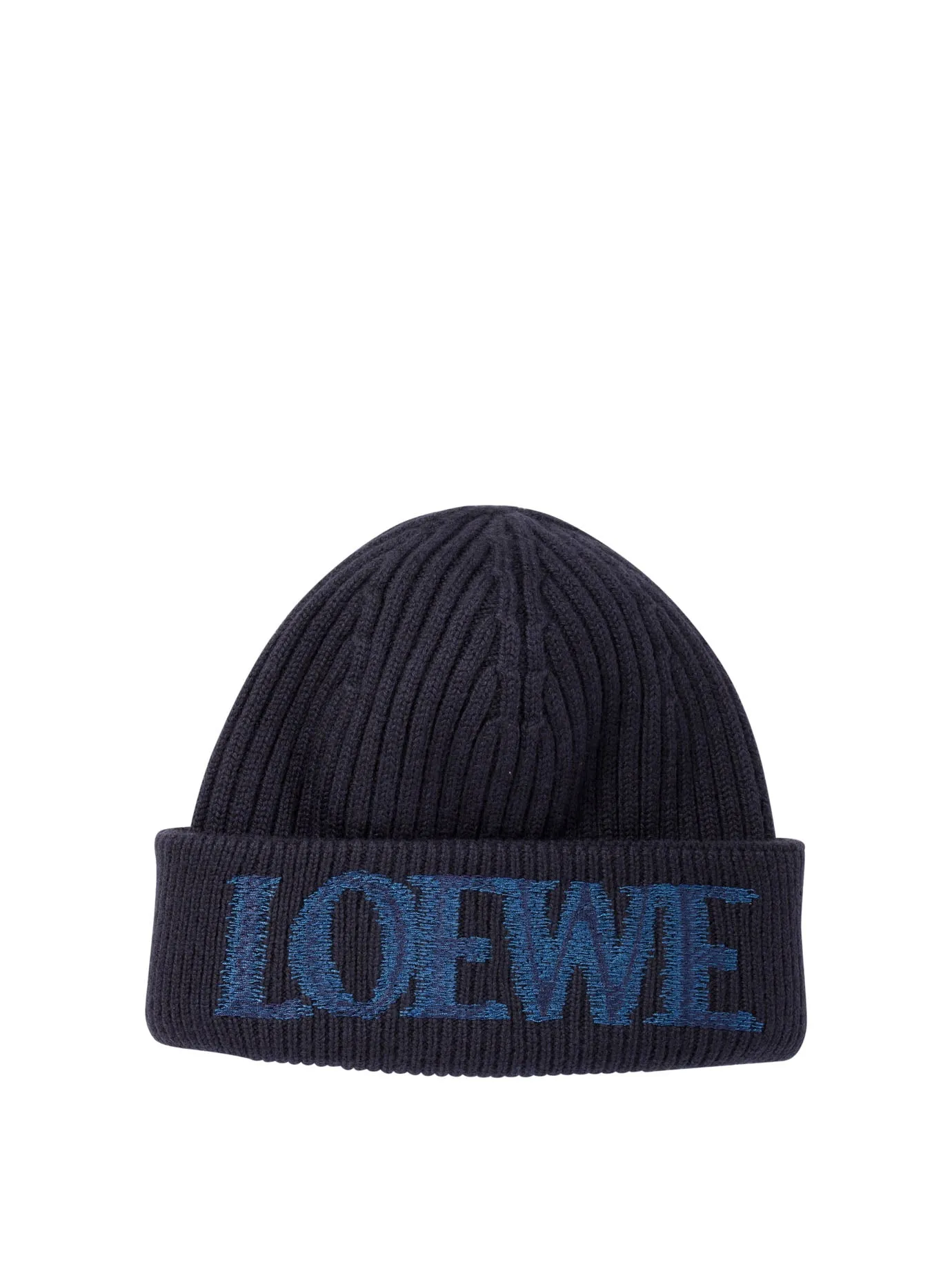 Loewe Wool Beanie Cappelli Blu