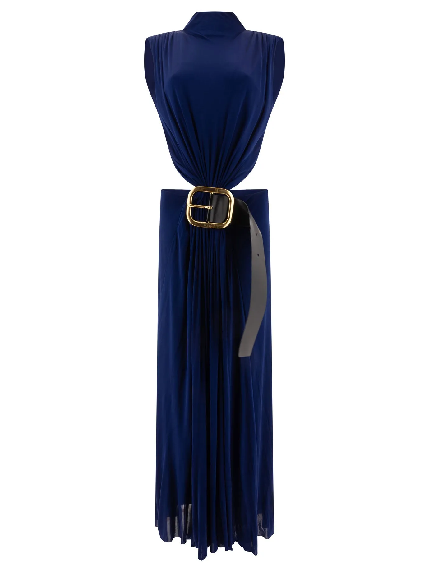 Draped Dress In Viscose Abiti Blu