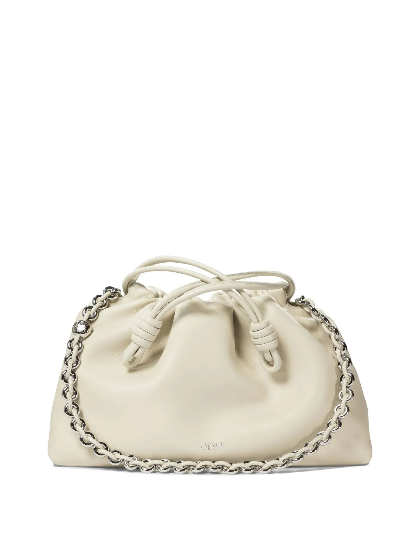 Medium Flamenco Clutches Bianco