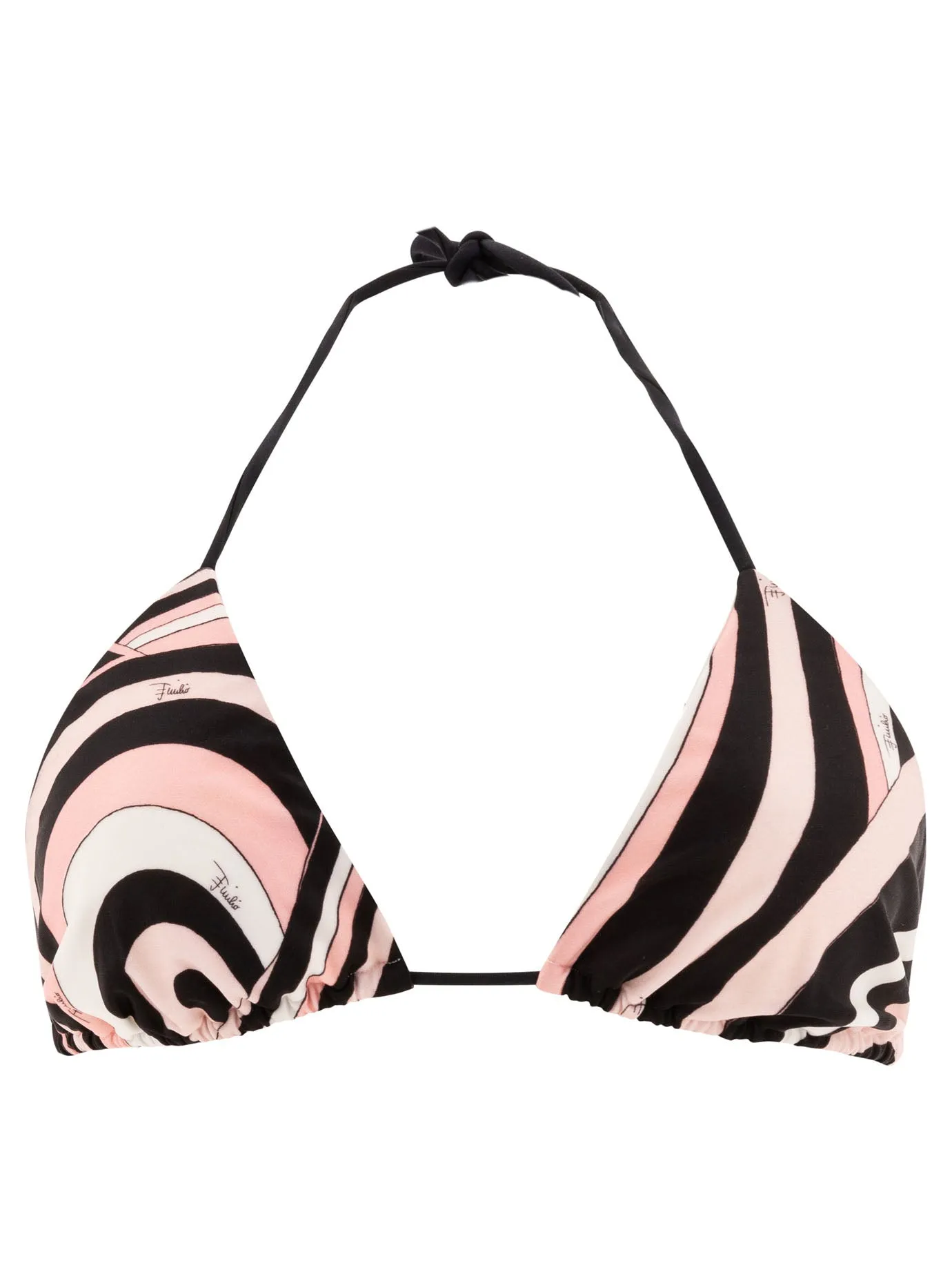 Iride-Print Bikini Top Costumes Rosa