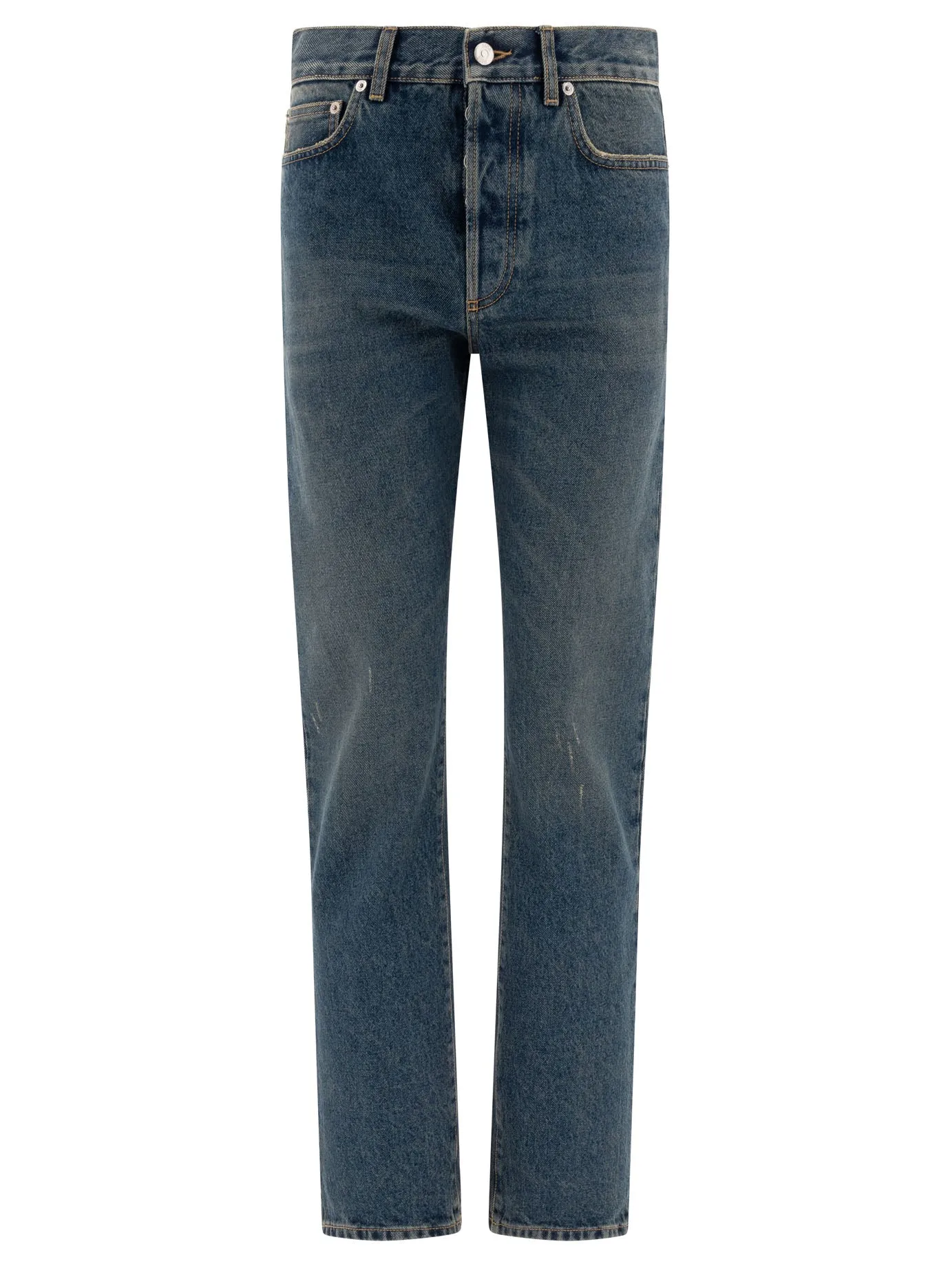 Lunghi Regolari Jeans Blu