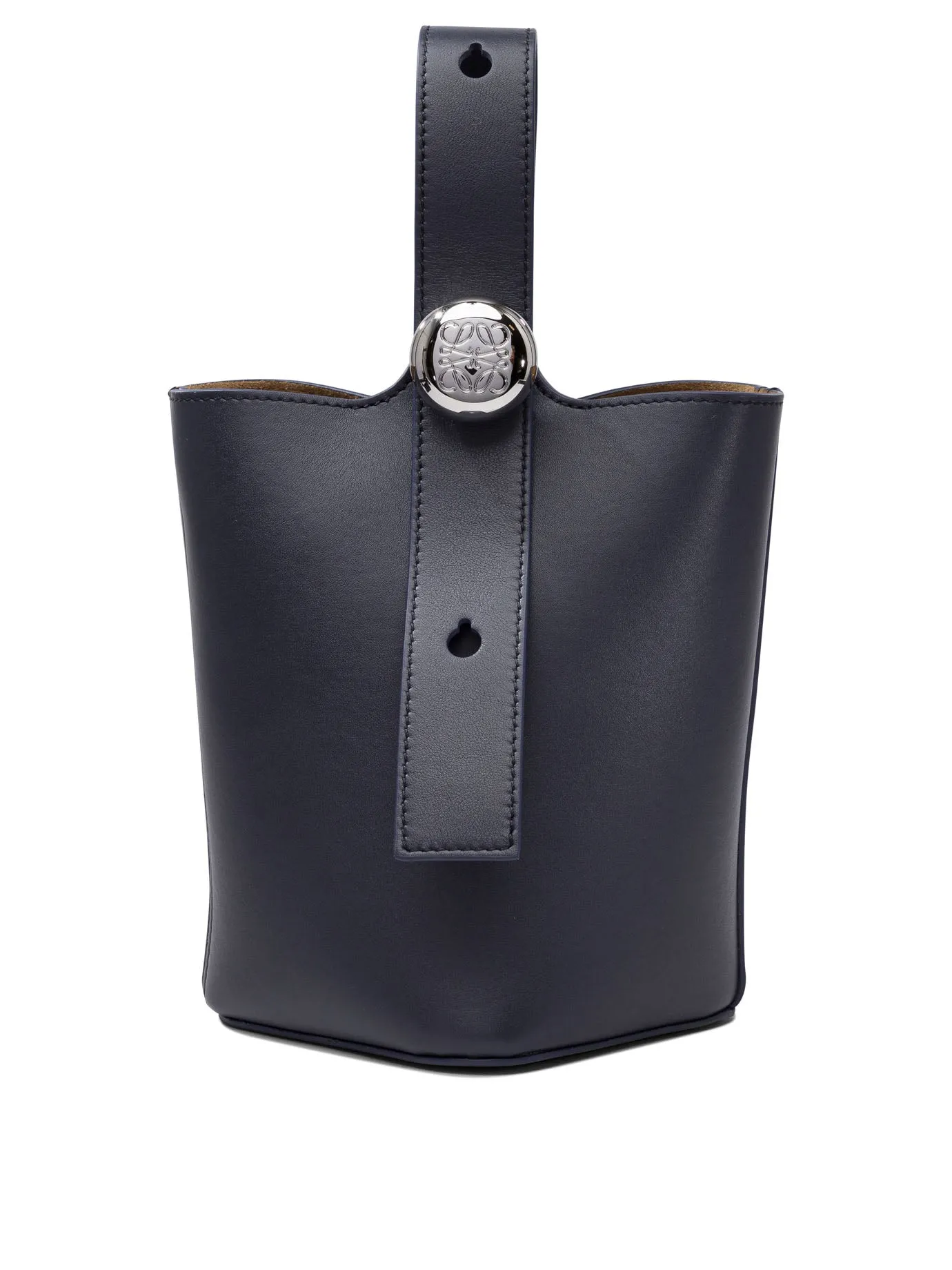 Pebble Bucket Mini Handbags Blu