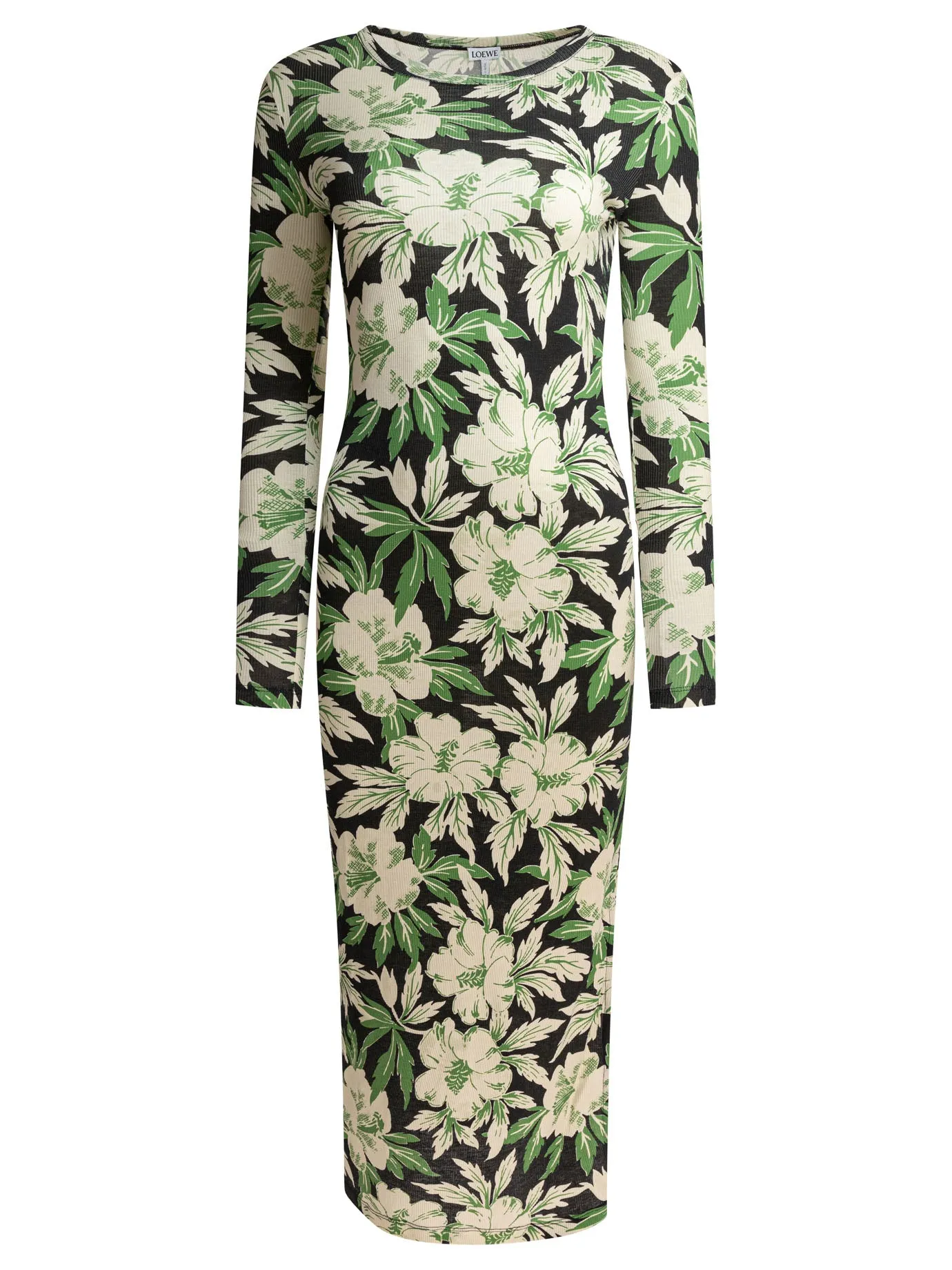 Floral Dress Abiti Verde