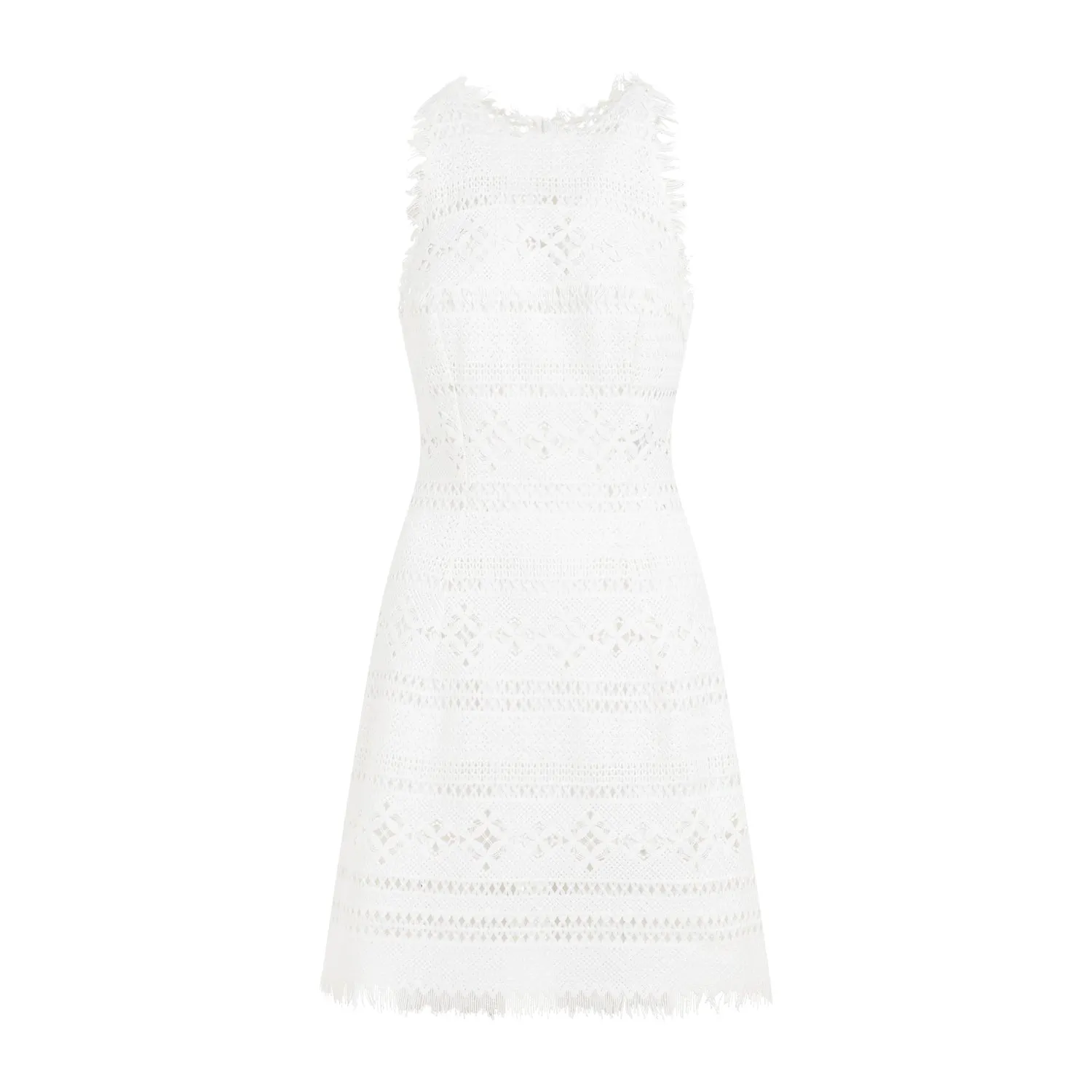 White Polyester Dress