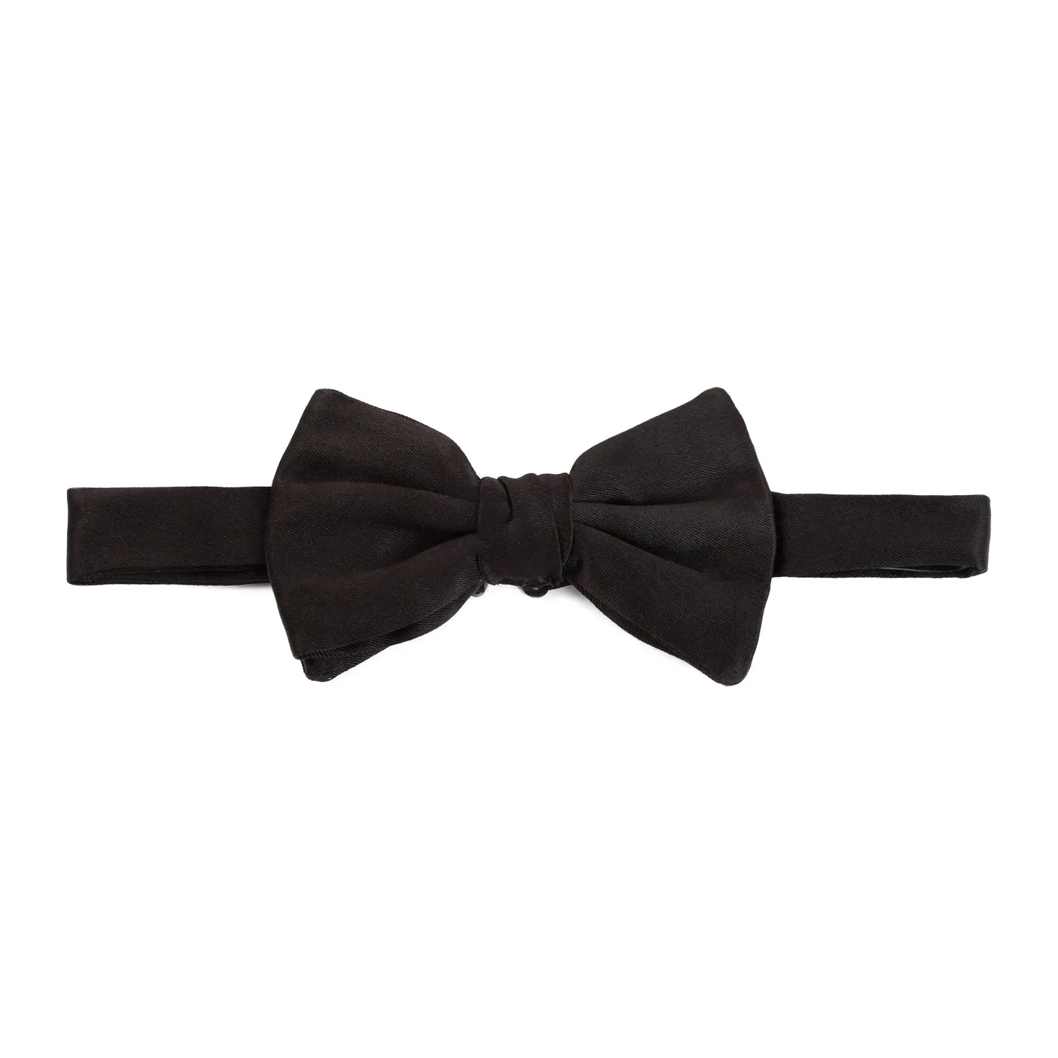 Black Woven Silk Bowtie