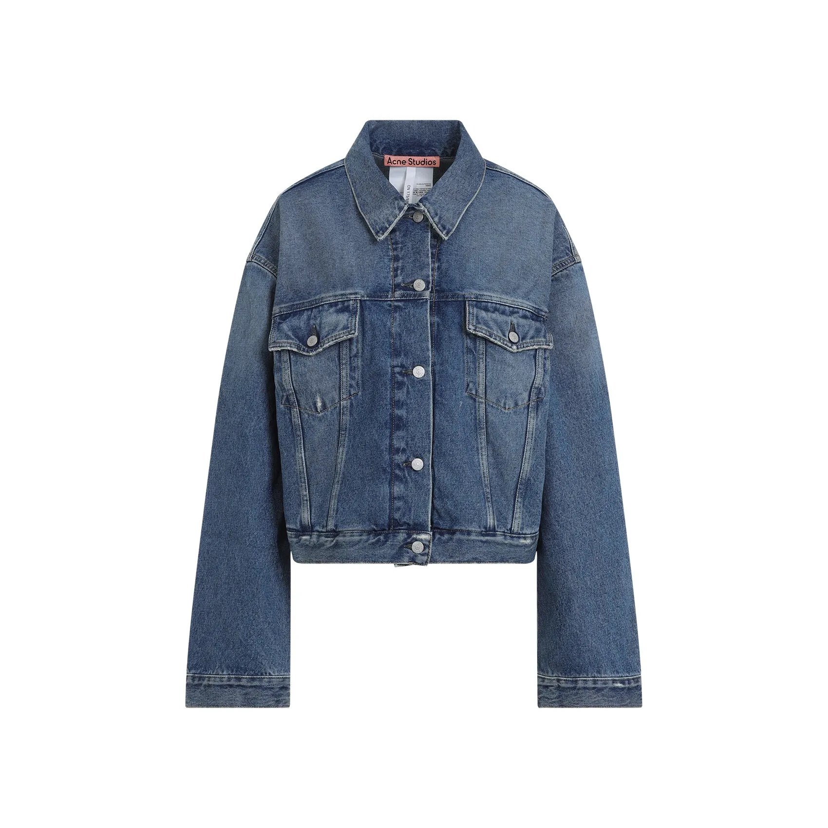 Mid Blue Cotton Denim Jacket