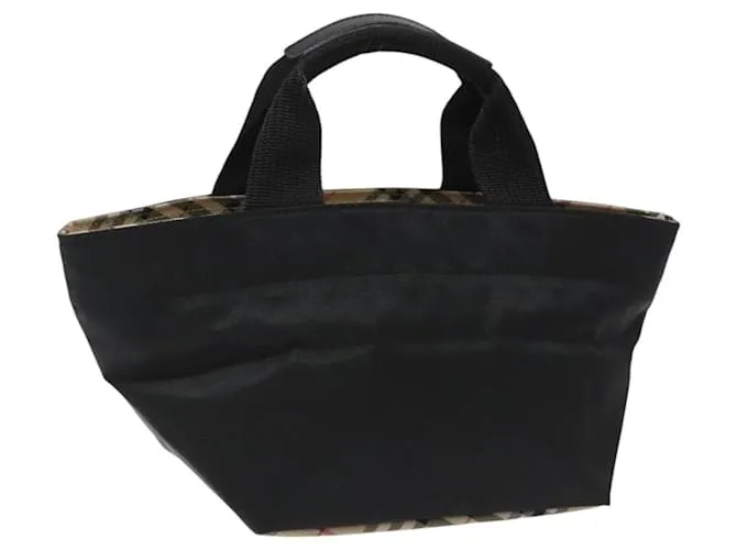 Autre Marque Borsa a mano Burberrys Blue Label in nylon nero Auth ep7884