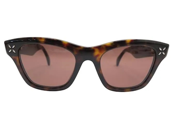 Alaïa OCCHIALI DA SOLE ALAIA TARTARUGA AA0060S RESINA OCCHIALI DA SOLE Marrone