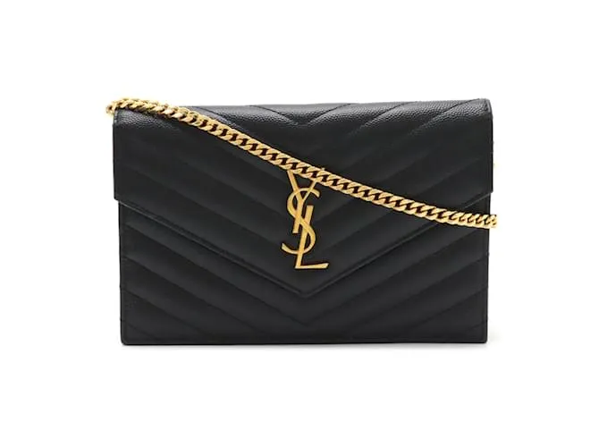 Borsa a Spalla Monogramma Yves Saint Laurent Nero