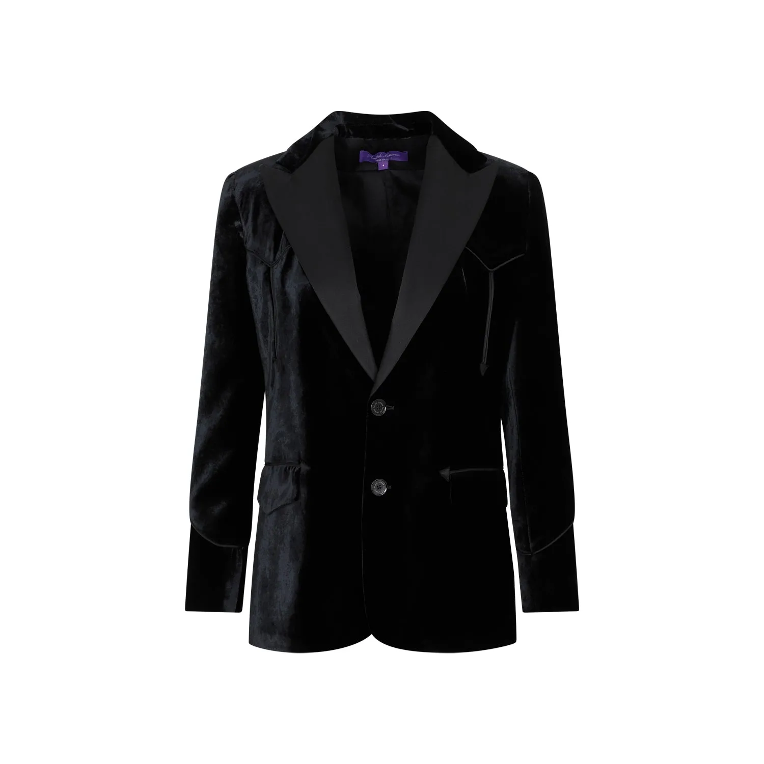 Black Walker Viscose Blazer