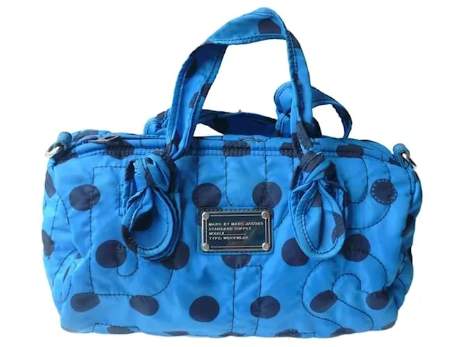MARC BY MARC JACOBS borsa a sacco blu e nera in ottime condizioni