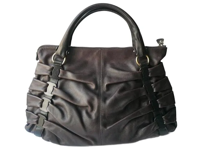 SALVATORE FERRAGAMO Borsa in pelle marrone in ottime condizioni