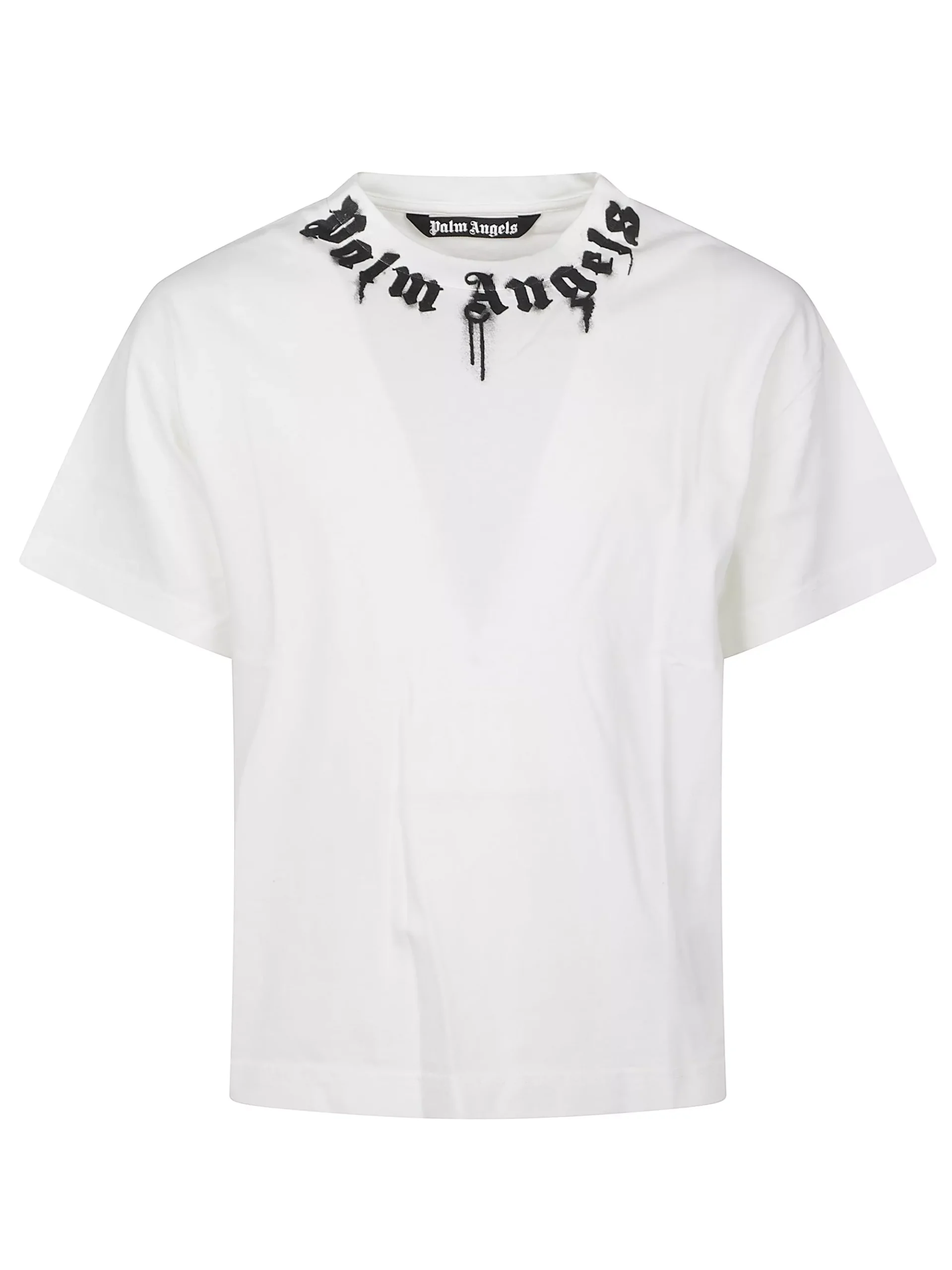T-shirt m/c con logo sul collo di Palm angels