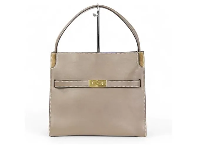 Borsa doppia piccola Lee Radziwill di Tory Burch Grigio