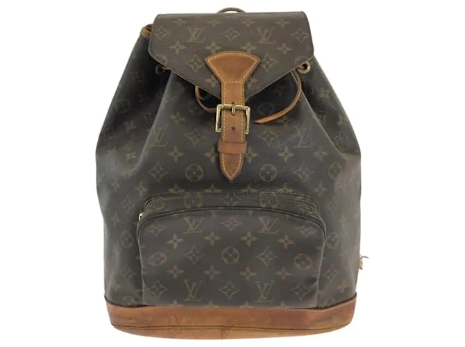 Zaino Montsouris GM Monogramma Louis Vuitton Marrone