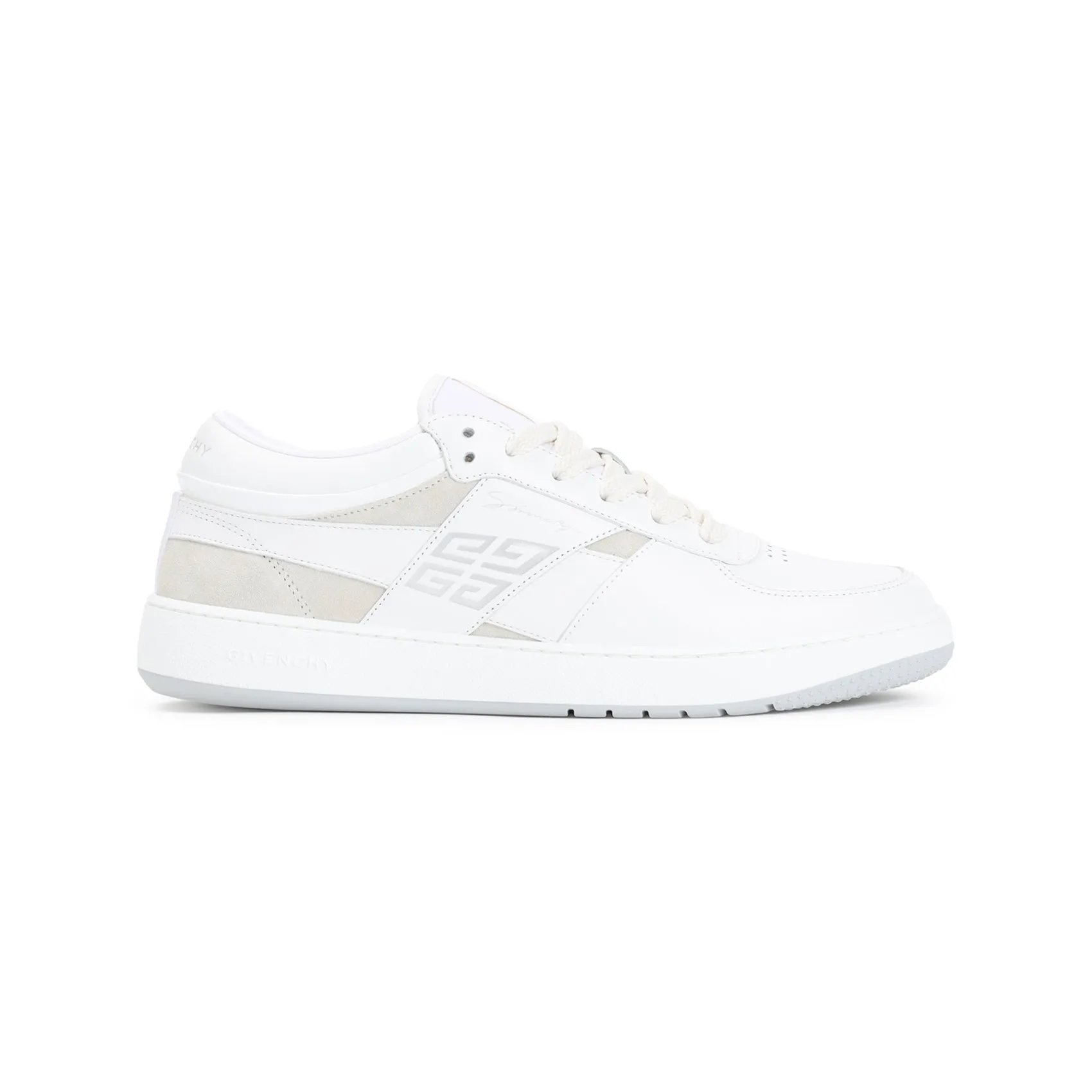 White Calf Leather G Move Low Sneakers