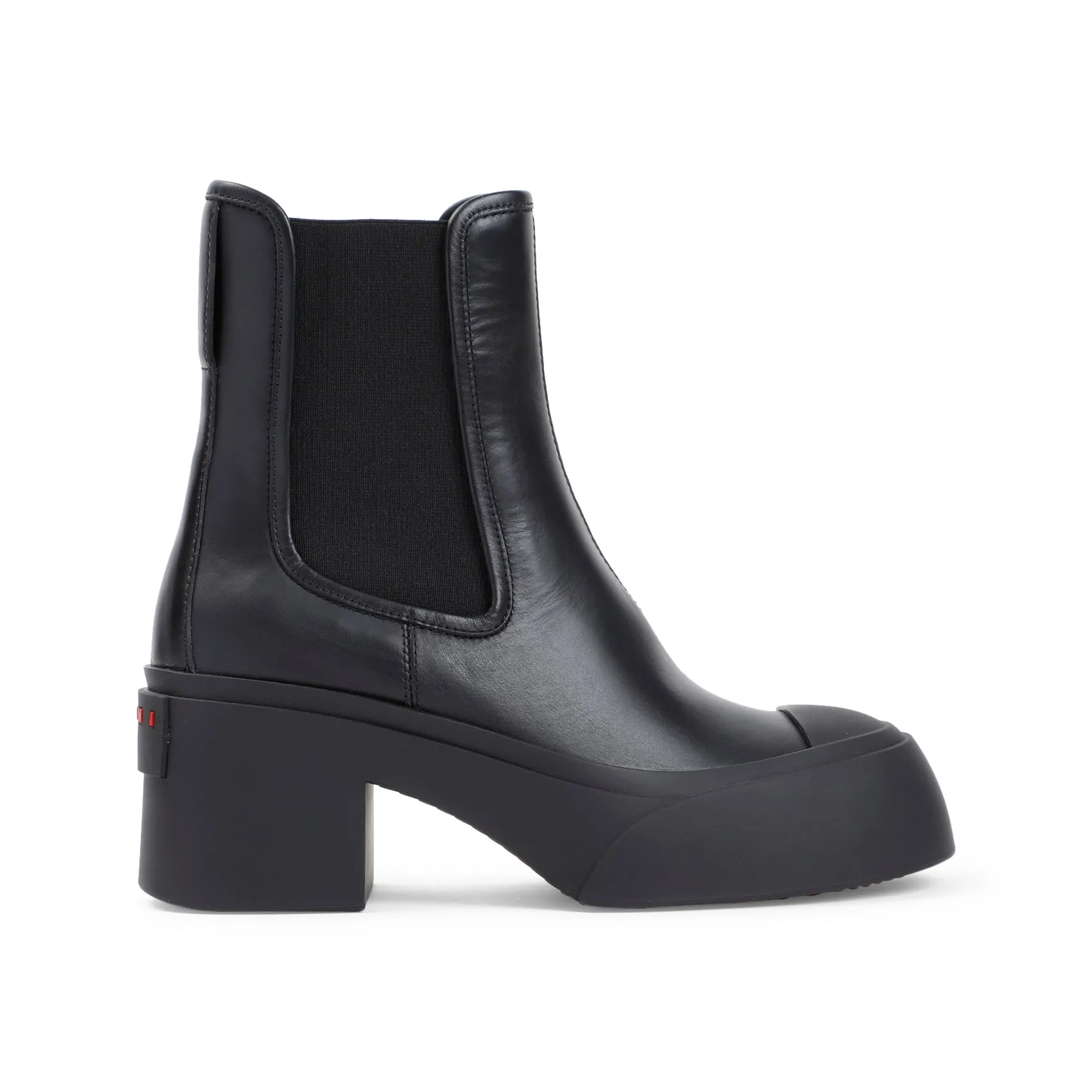 Black Ankle Leather Boots