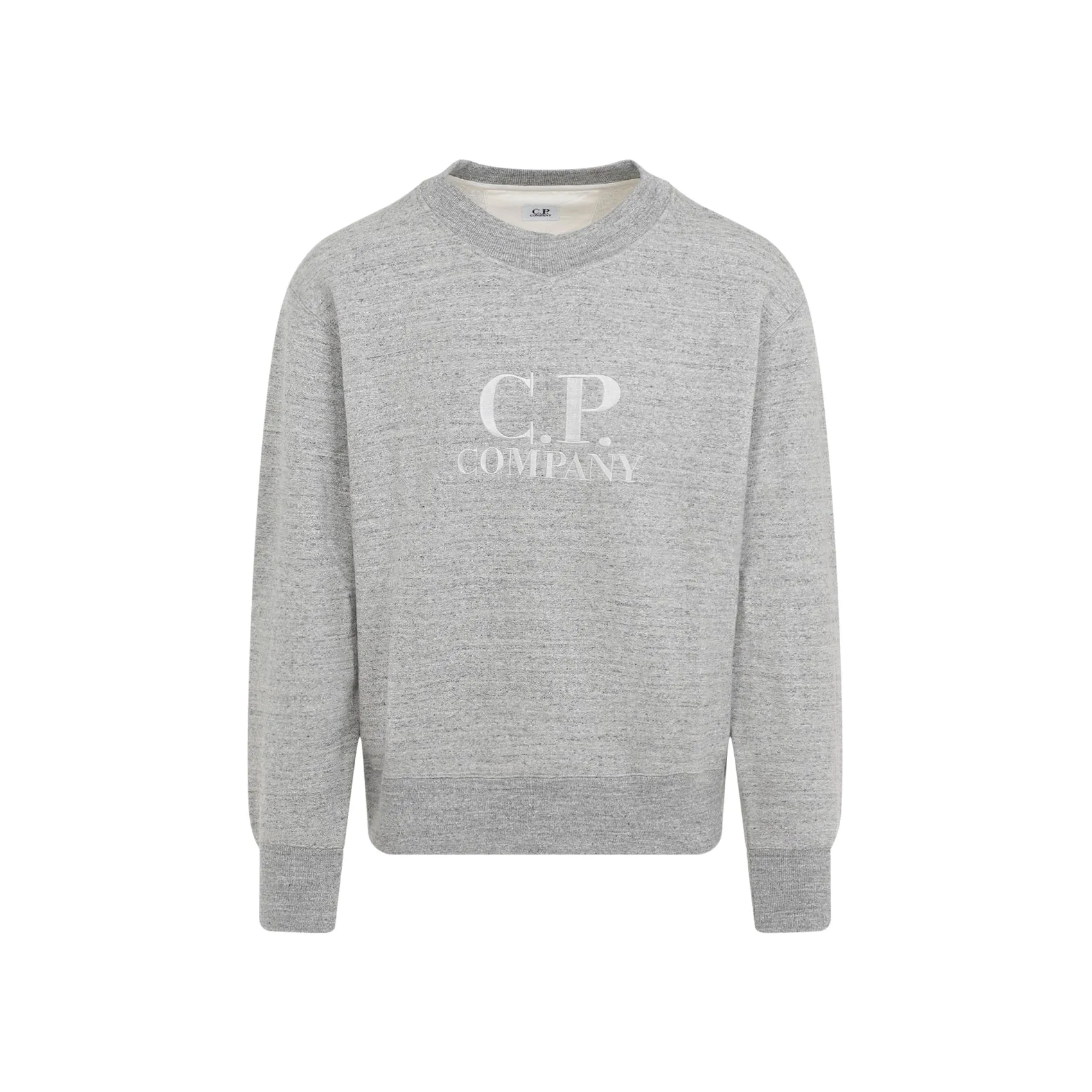 Gray Cotton Crewneck Sweatshirt