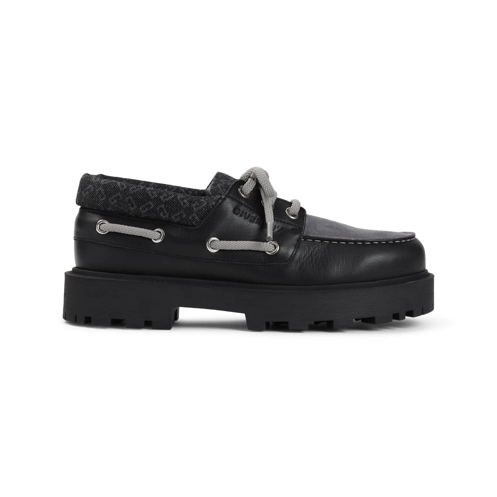 Black Calf Leather Storm Boat Shoes