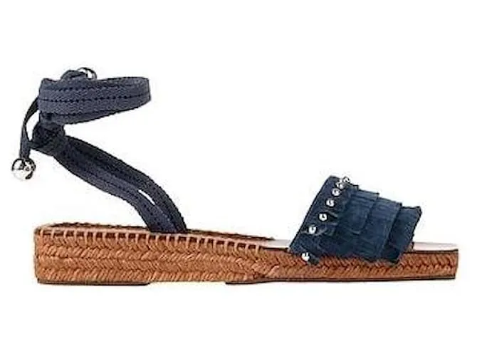 JIMMY CHOO Aisha 30 in denim/argento Blu scuro Silver hardware