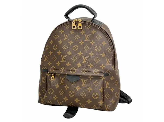 Zaino Palm Springs MM Monogramma Louis Vuitton Marrone Nero