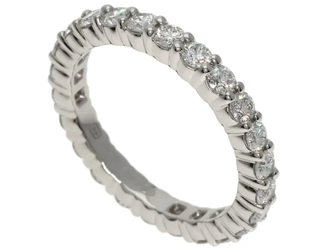 Anello in diamanti a eternità completa Harry Winston in platino