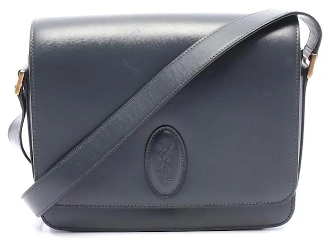 Borsa a Spalla in Pelle Yves Saint Laurent Grigio